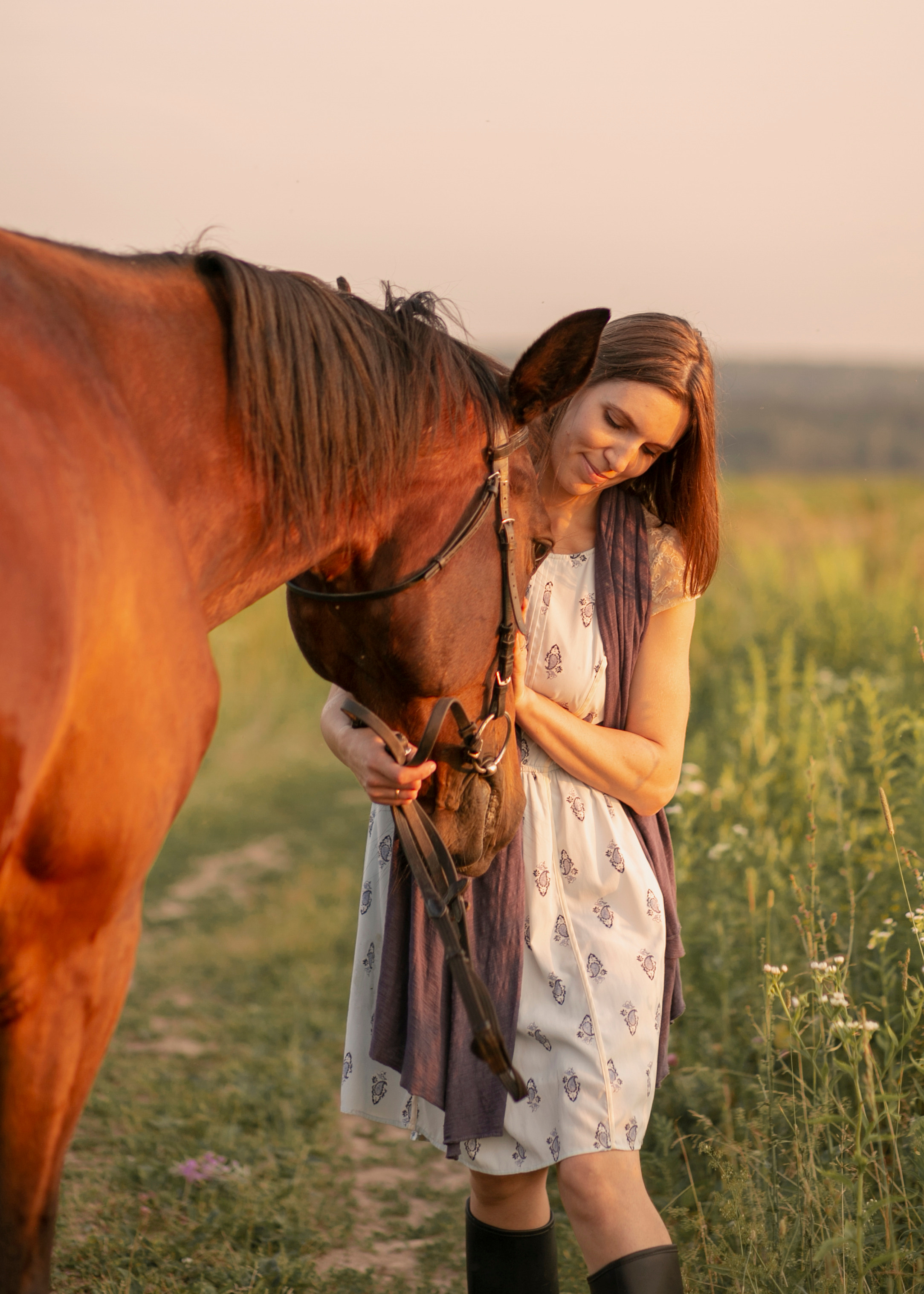 ПОЛЕ, ЛОШАДКА, ДЕВУШКА…. Арт-фотограф в Москве Елена Иванова
