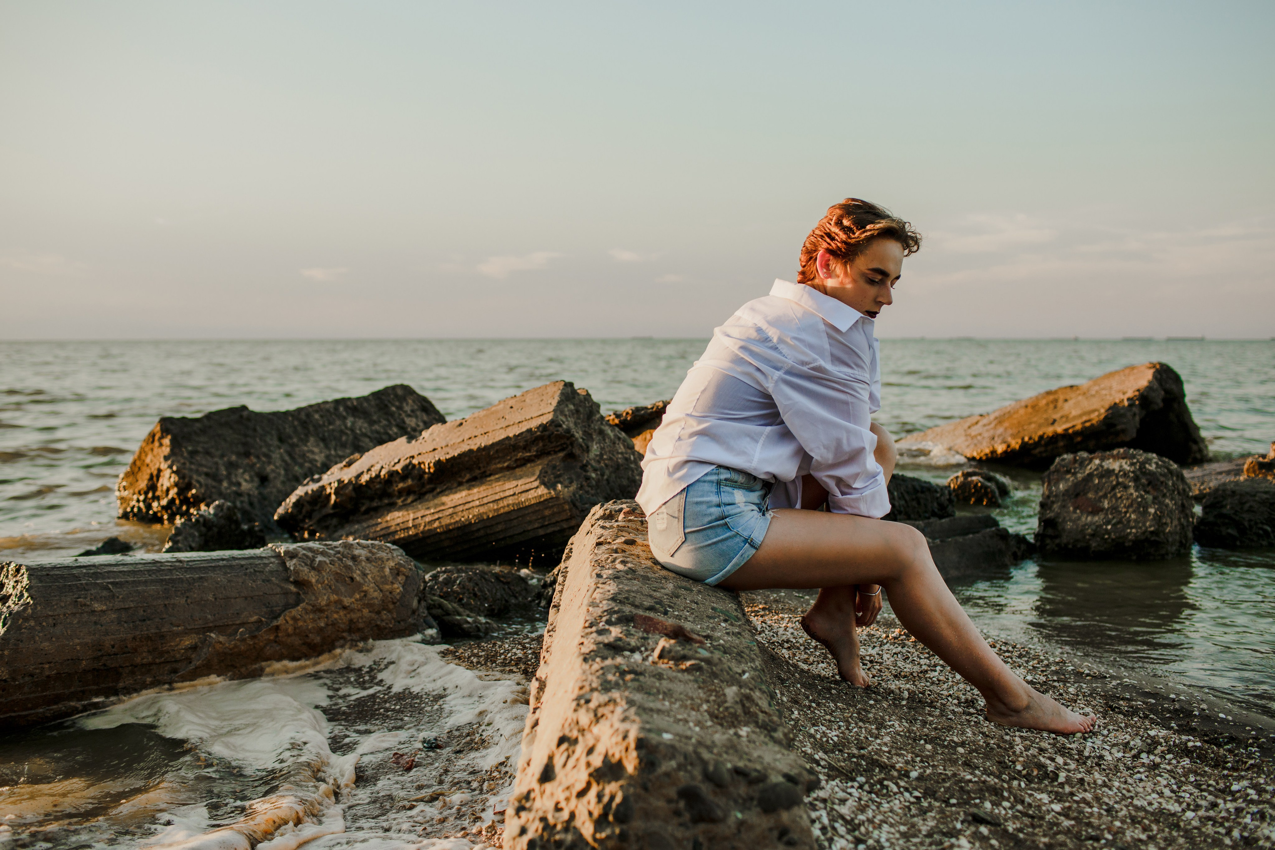 Портрет на море. Свадебный фотограф Кирилл Белый