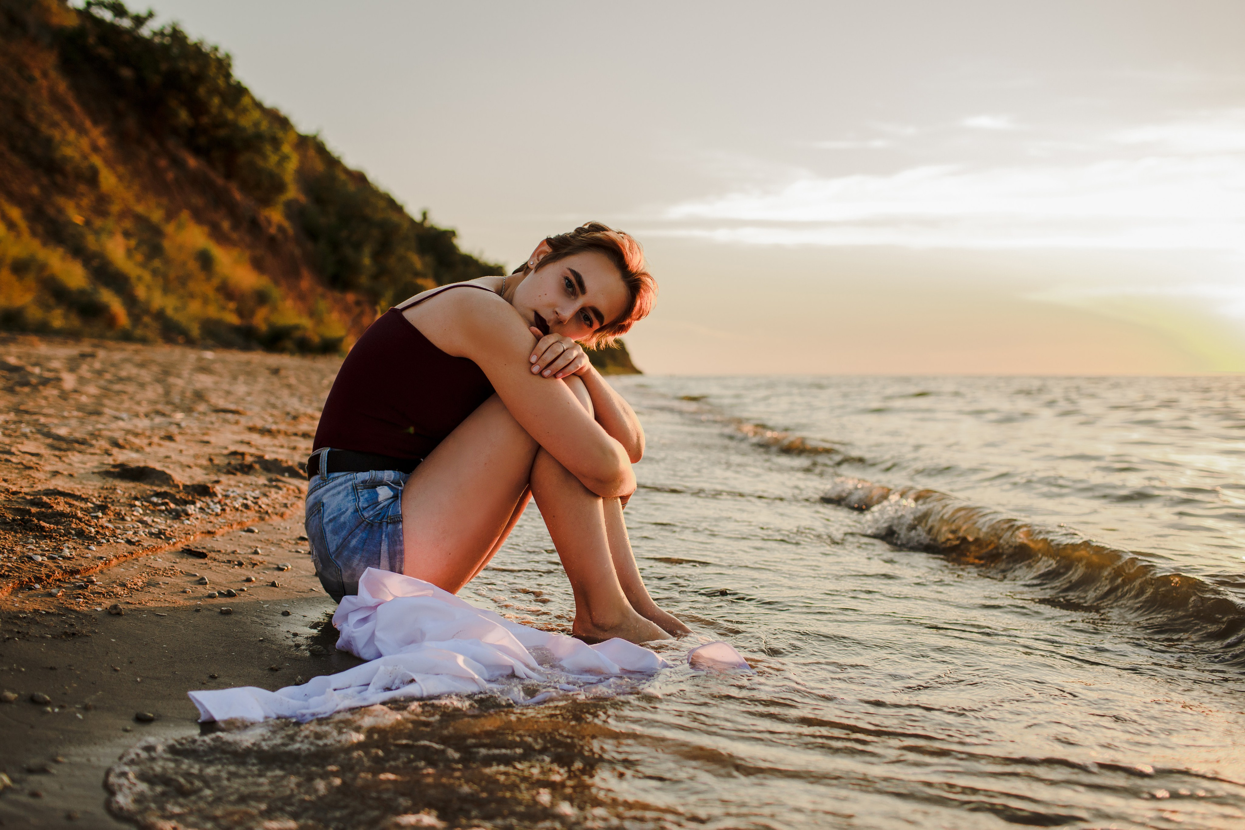 Портрет на море. Свадебный фотограф Кирилл Белый