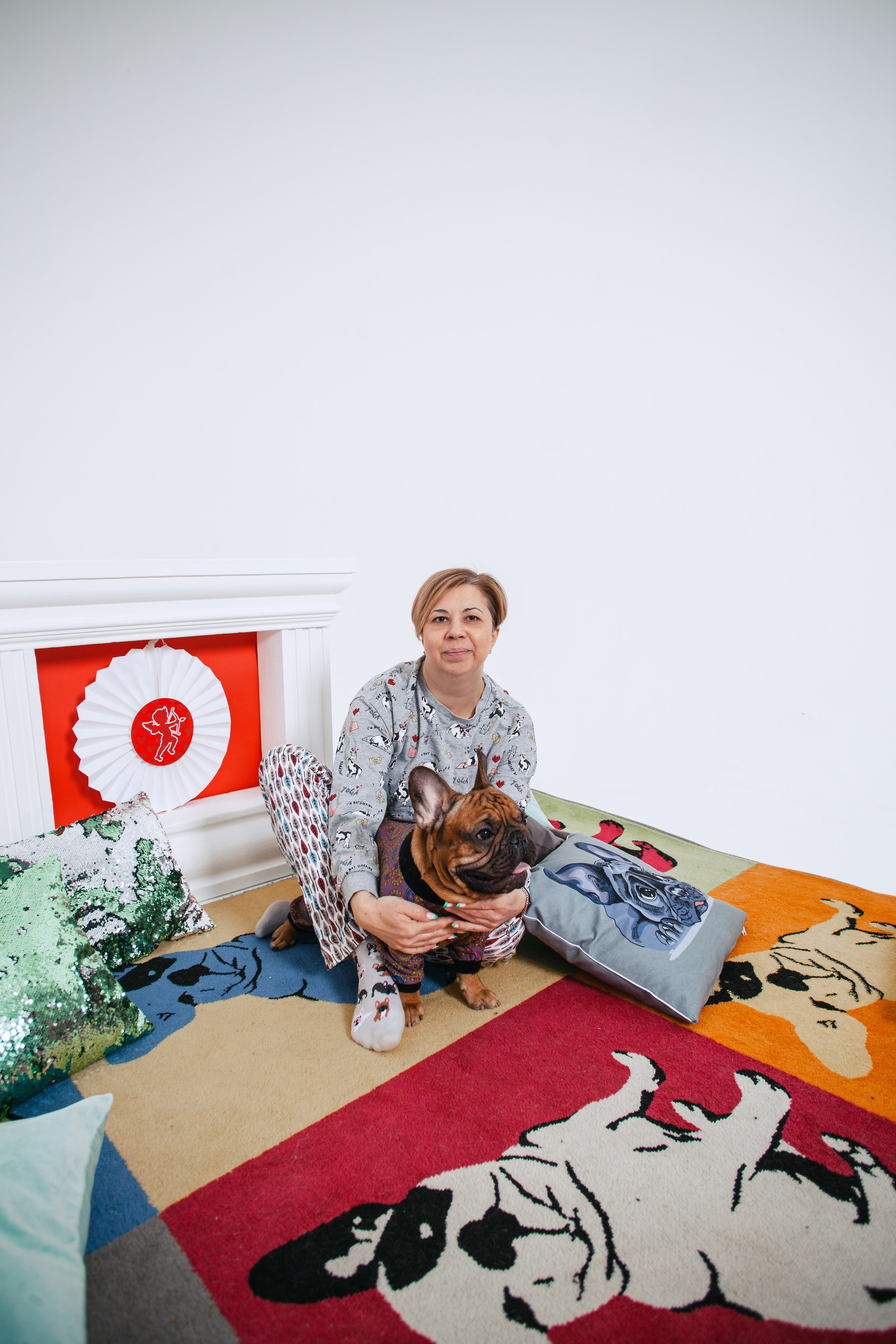 Пижамная вечеринка французских бульдогов и их хозяев. Фотограф-анималист Татьяна Степанова