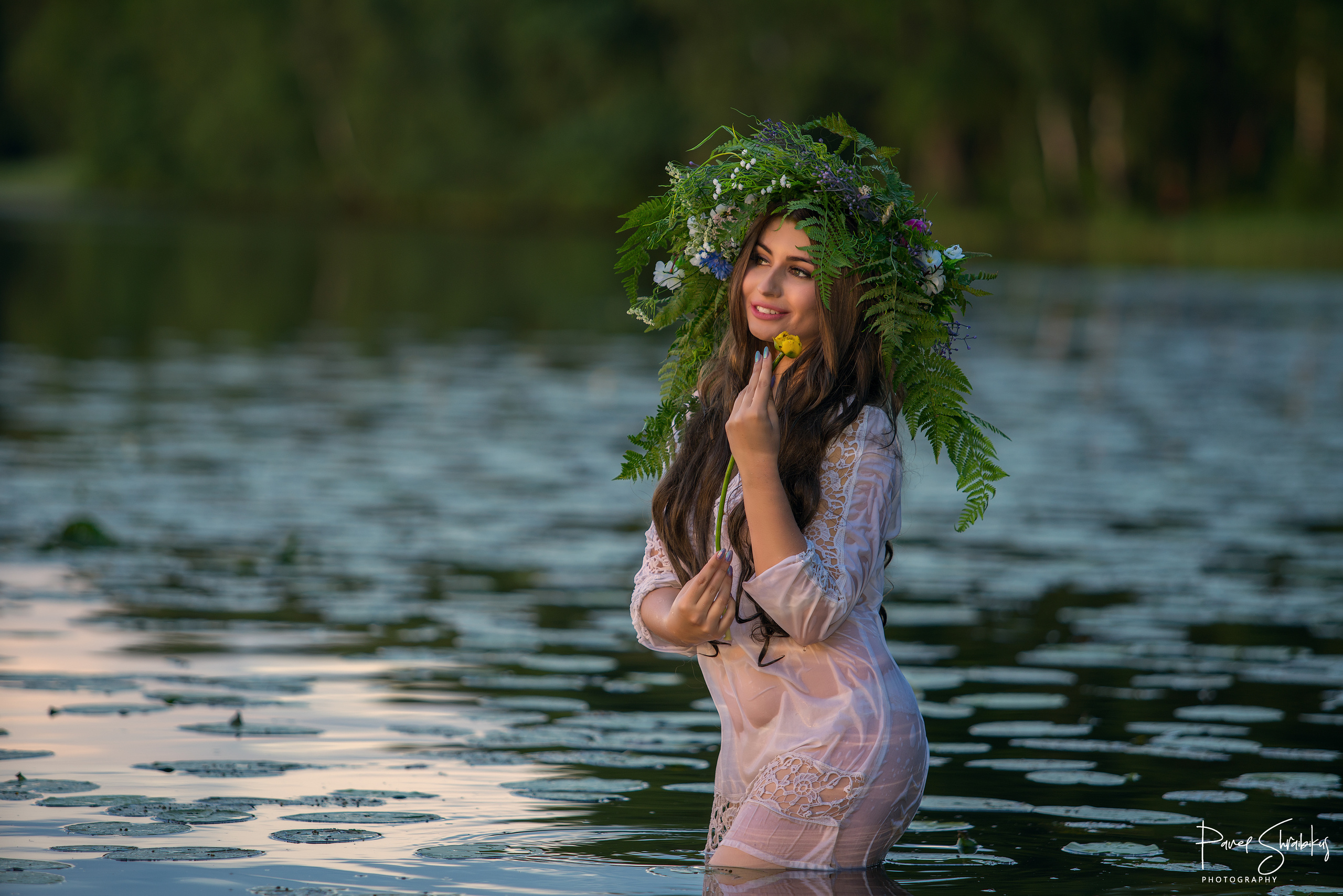 Закат на озере. Фотограф Павел Шрайбикус