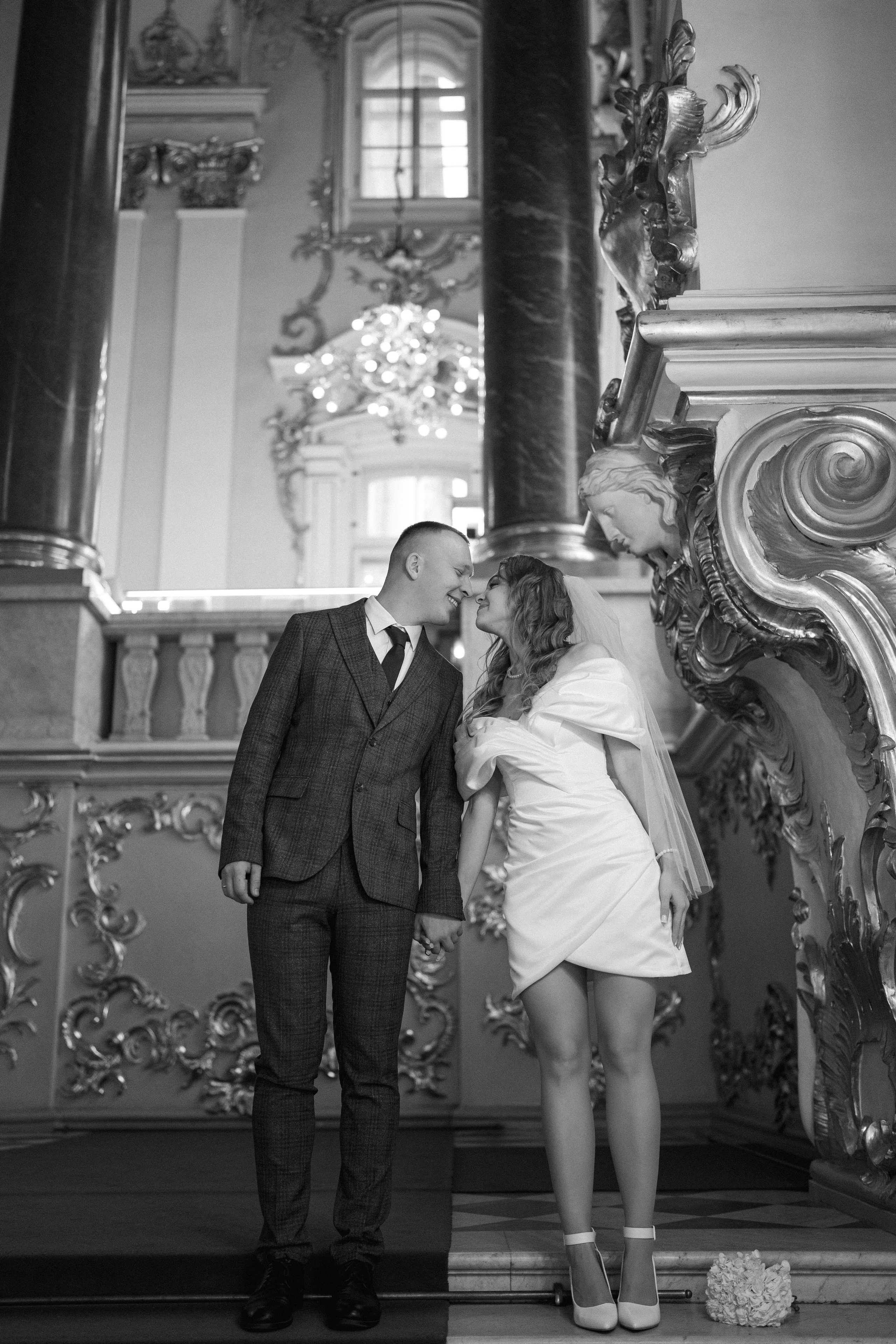 Дмитрий и Кира (Эрмитаж). Свадебный фотограф в Санкт-Петербурге