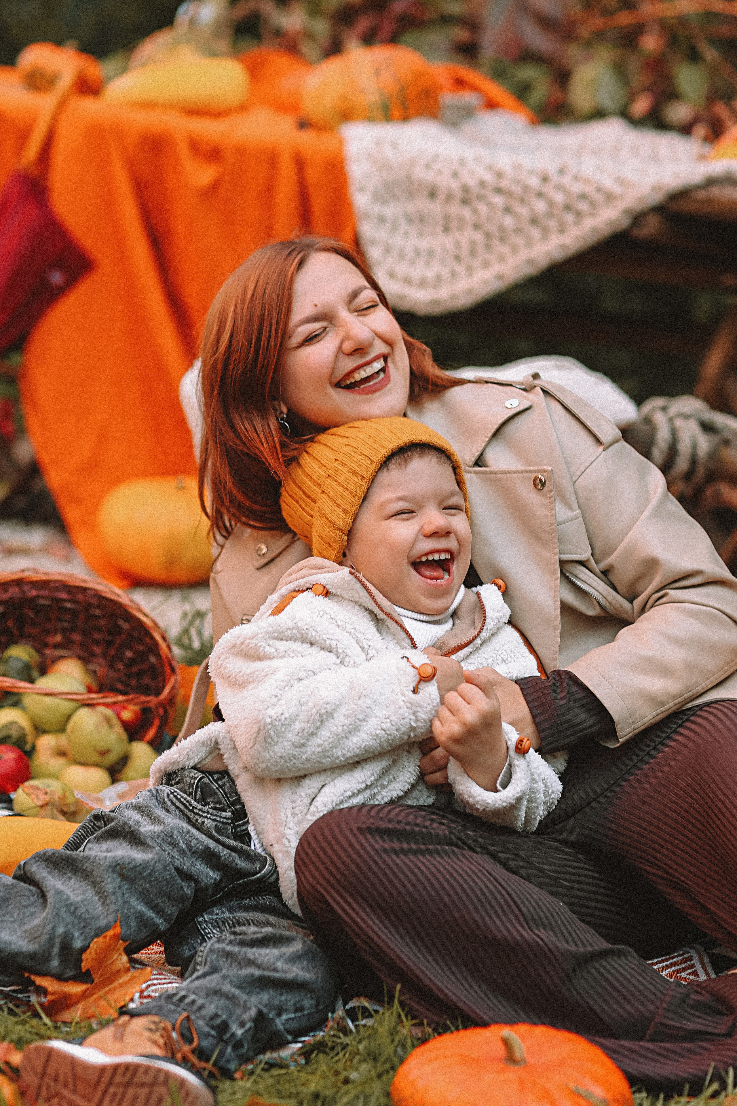 Тыквы. Семейный фотограф Тюмень, фотограф на роды Салмина Мария