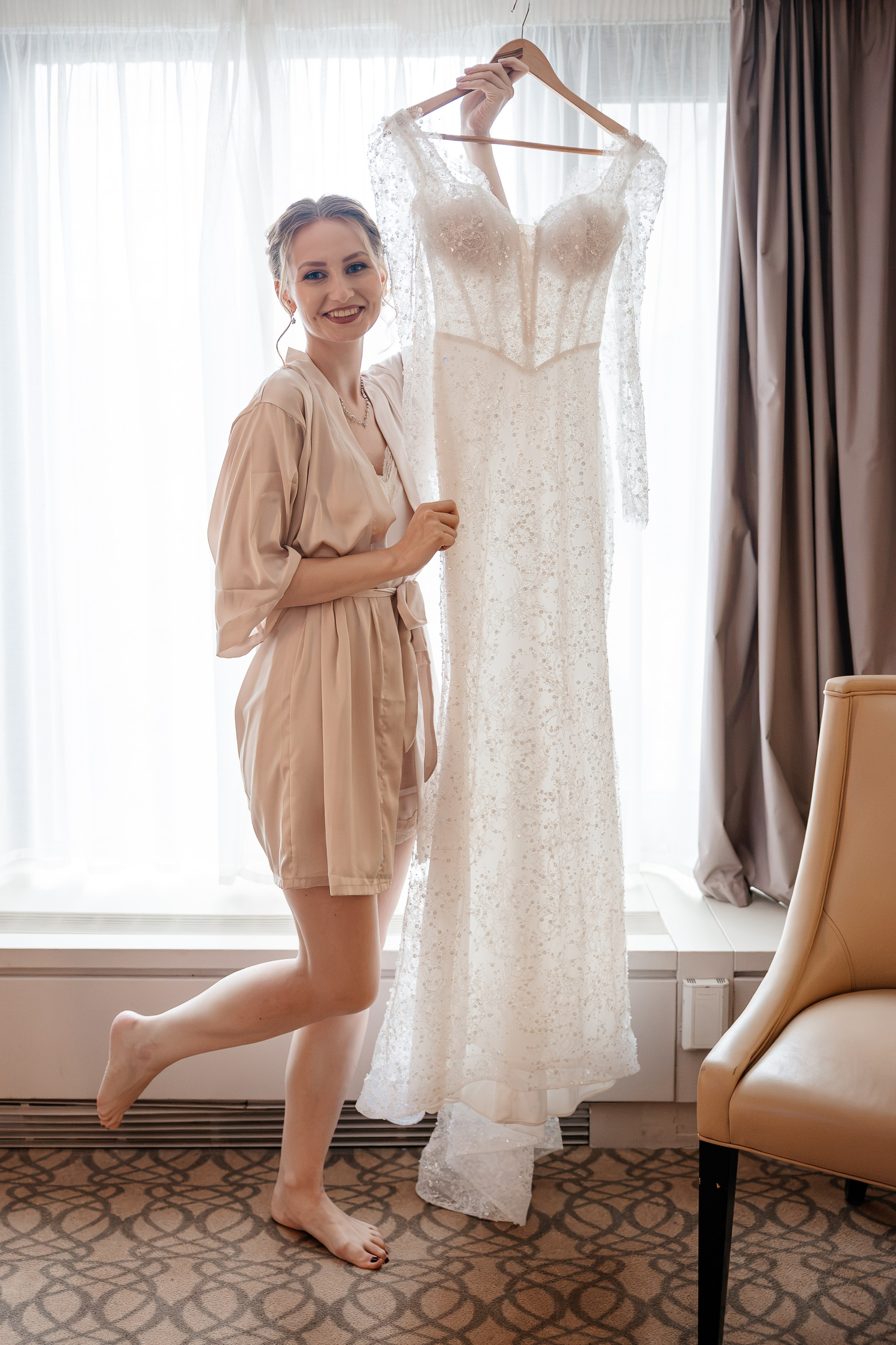 Утро в отеле и регистрация в Москва-Сити. Свадебный и семейный фотограф в Москве Красинская Мария