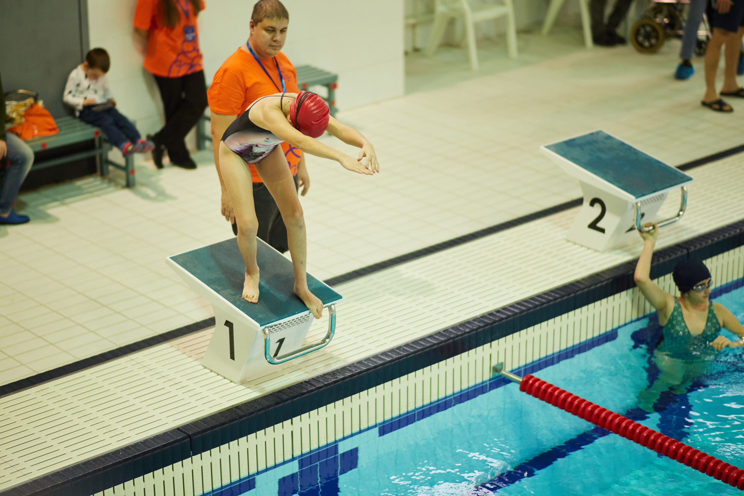 Особенный заплыв, Аксай, дворец спорта. Фотограф Зиновьев Михаил. Фотограф Зиновьев Михаил
