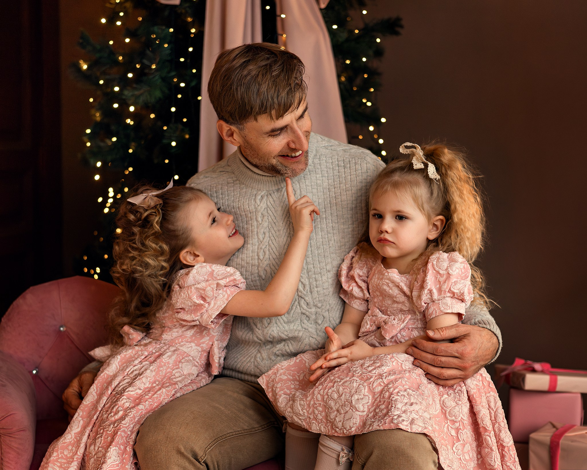 Новогодняя семейная съемка. Детский и семейный фотограф Елена Михайлова в Москве