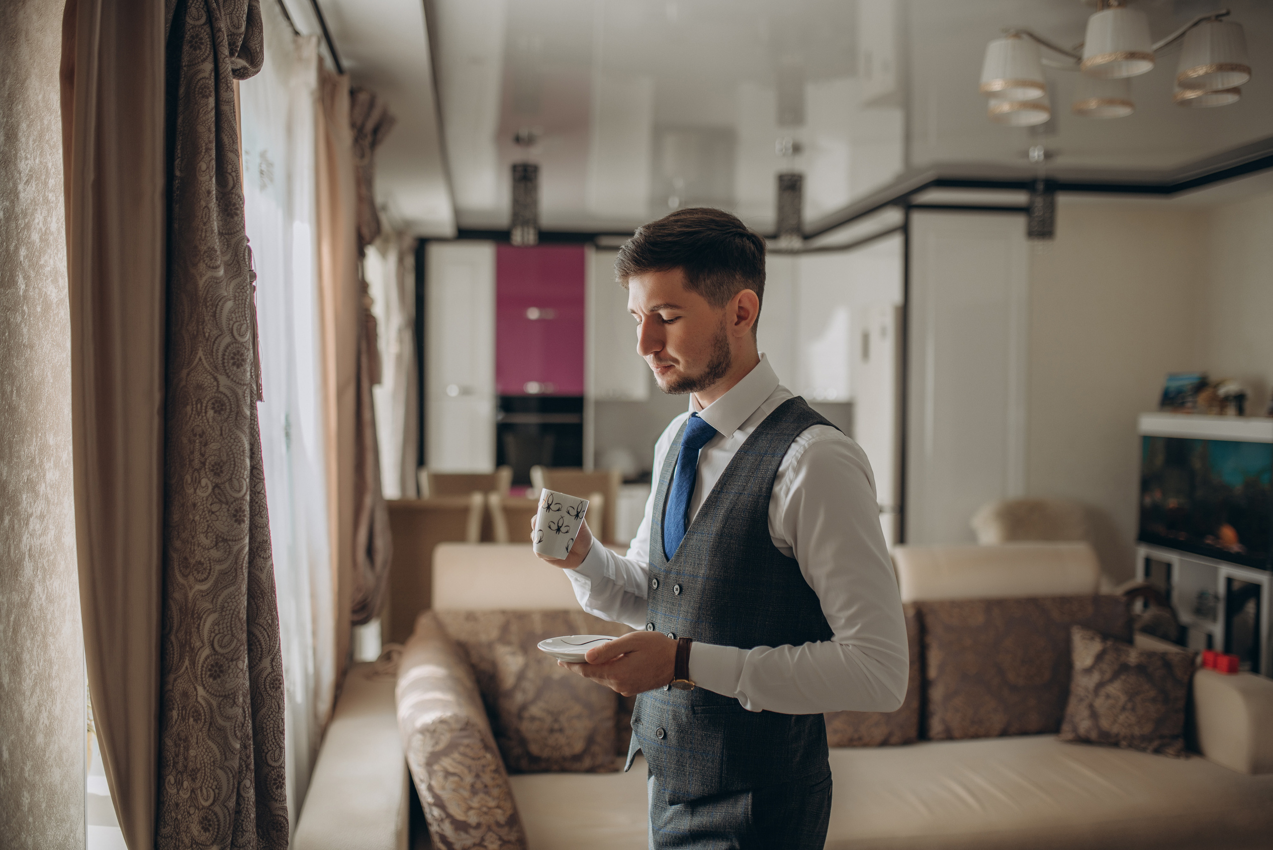 Свадебное утро Ангелины и Михаила. Фотограф и визажист в Волжском и Волгограде Ирина Автандилян