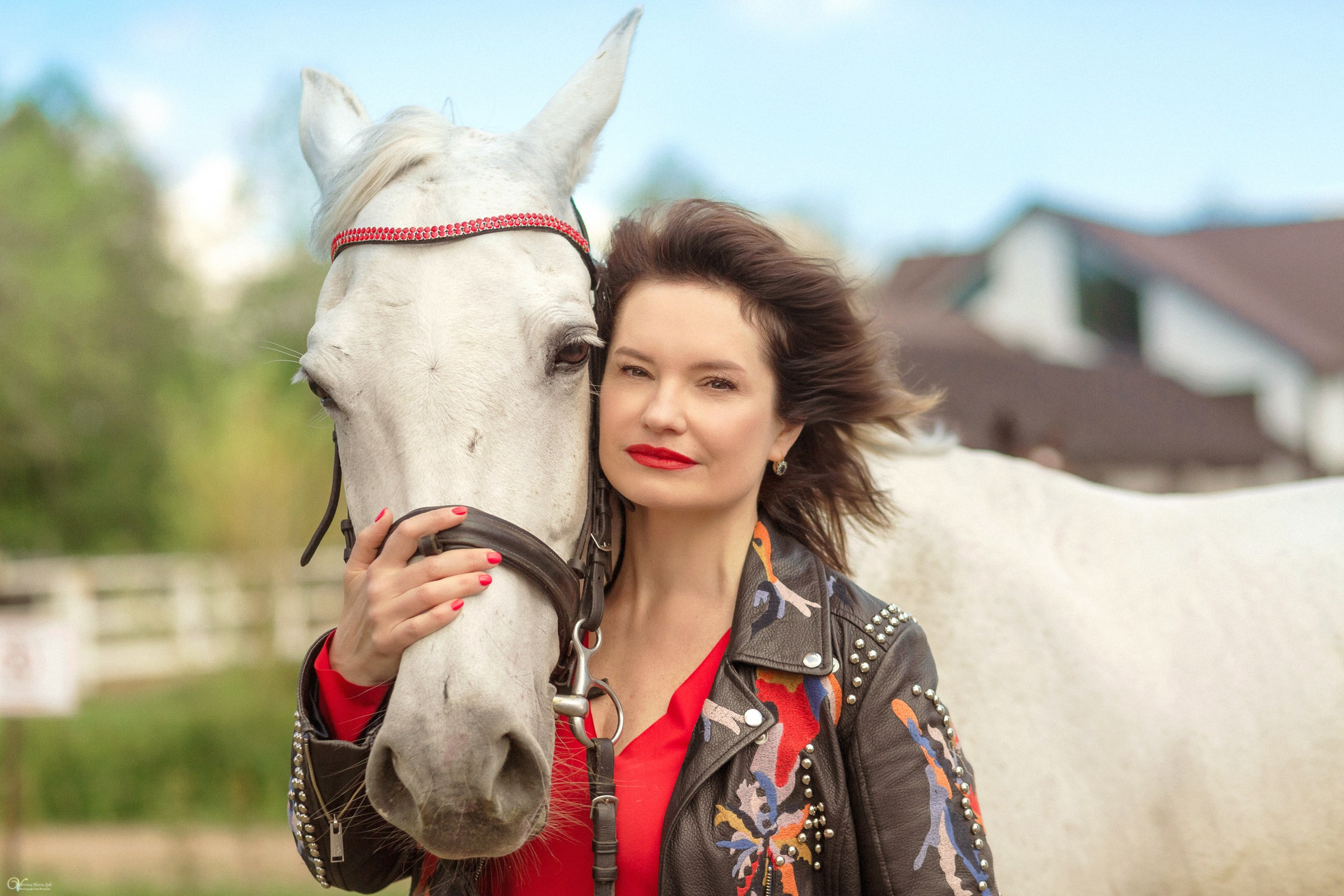 Галина и ее лошадь Сказка. Фотограф женский и мужской портрет Санкт-Петербург