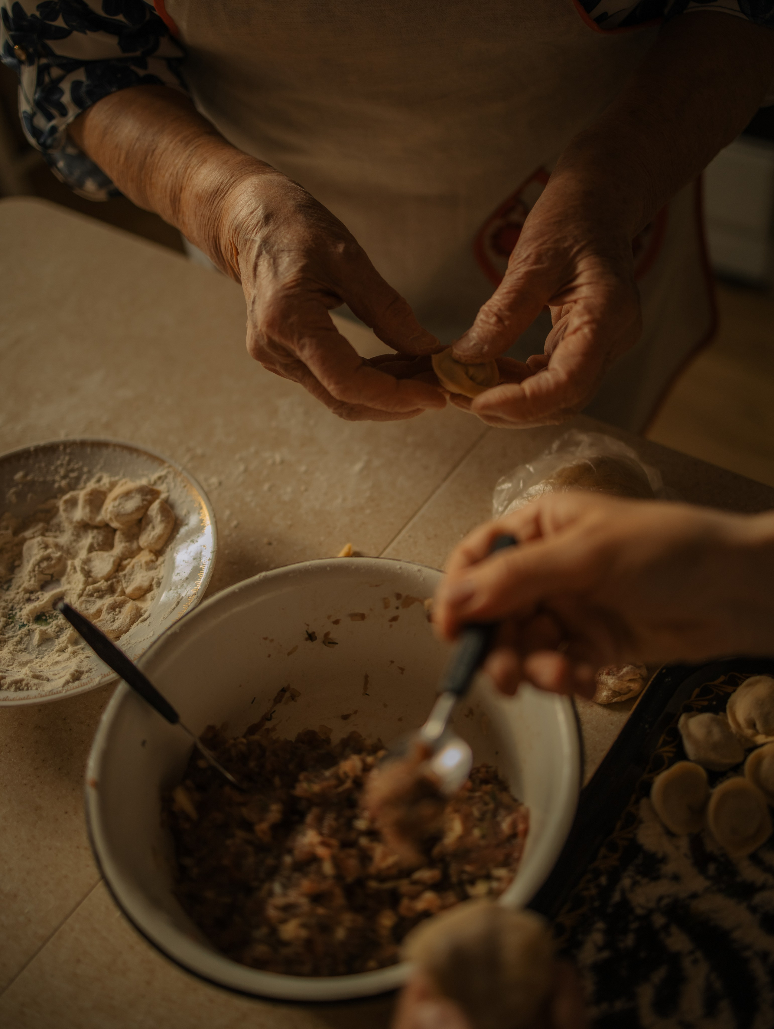 Традиционные пельмени у прабубушки. Фотограф Углич и Ярославль Ольга Тятюшкина