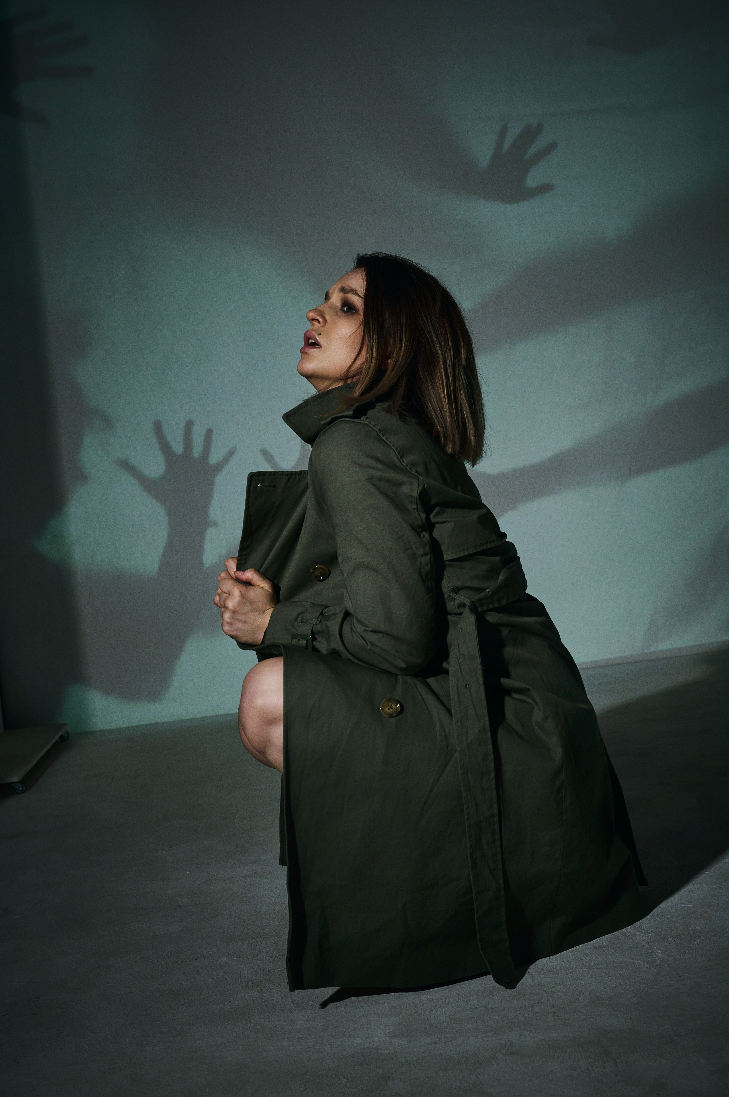 Фотосессия Ксении с проектором