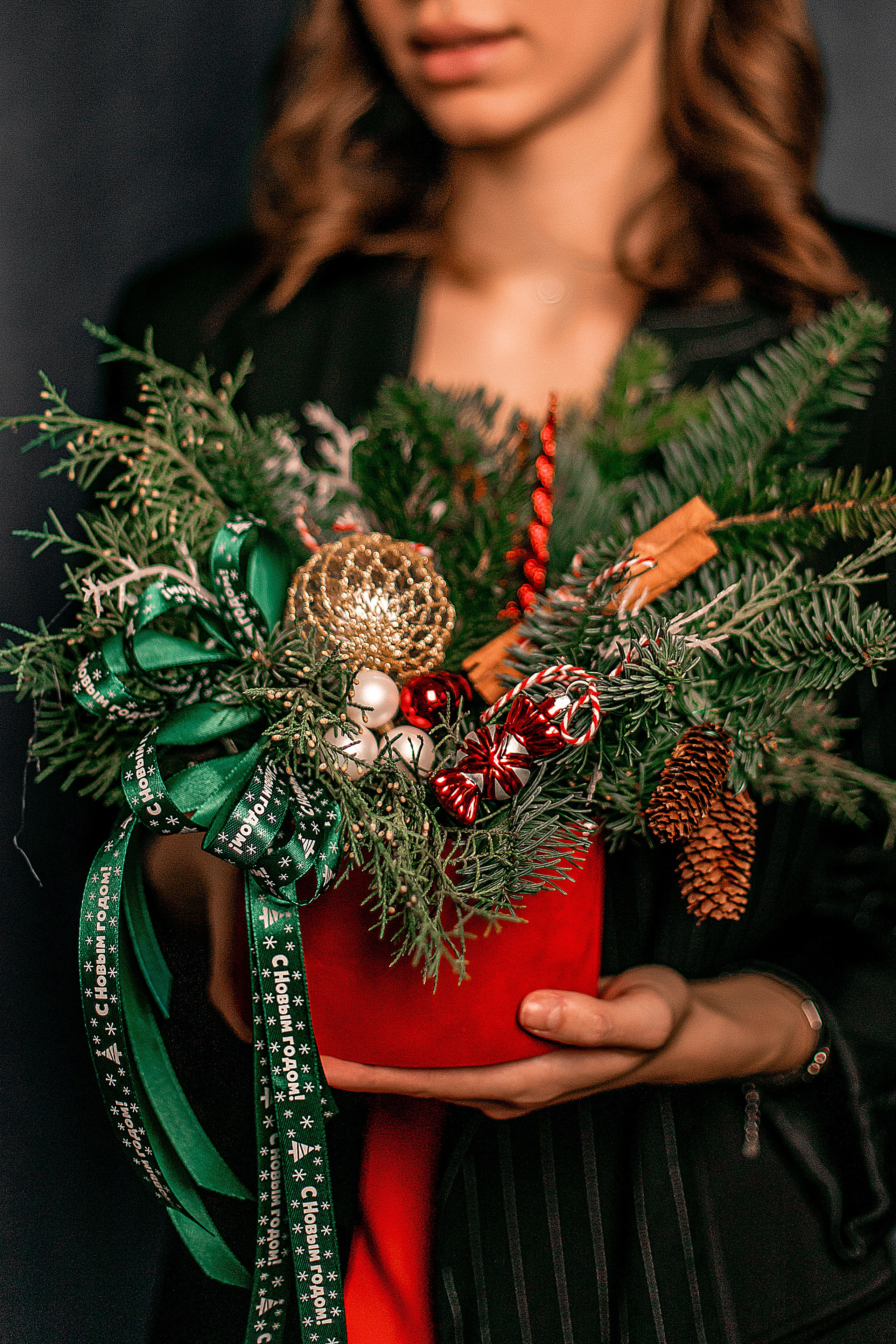 Новогодняя съемка для цветочного бутика. Семейный и индивидуальный фотограф в Ростове-на-Дону