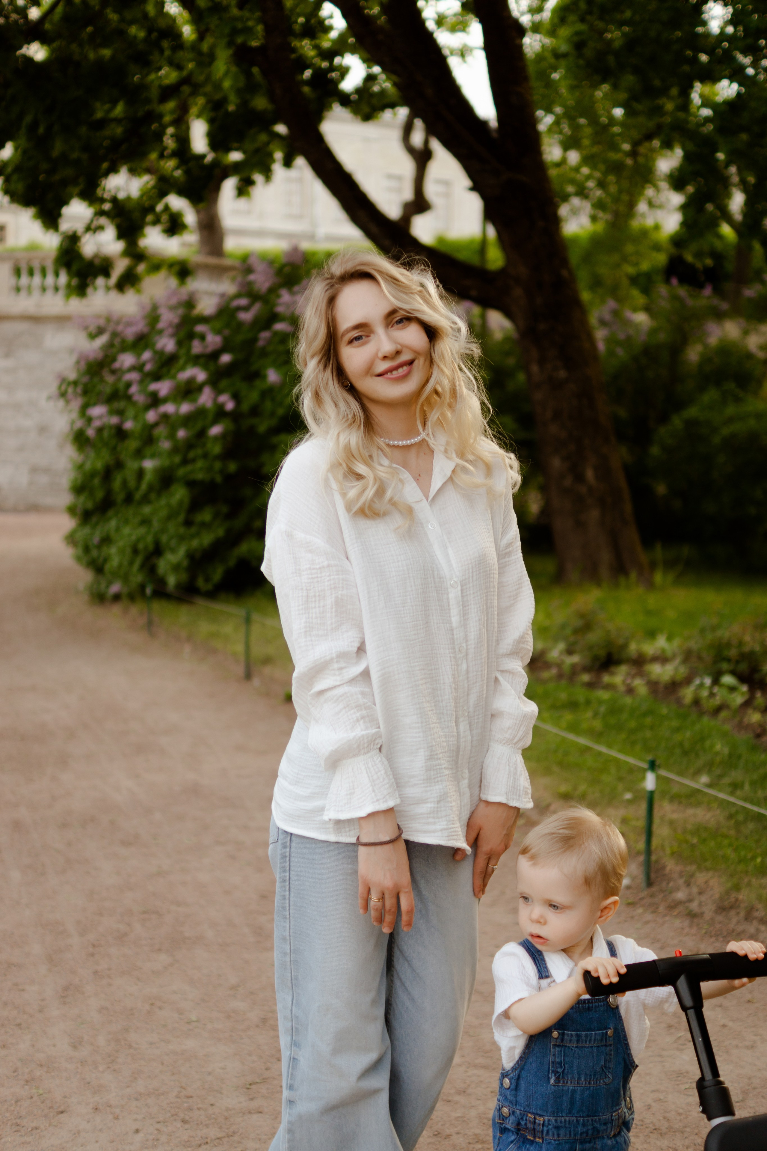 Аня с сыном Сашей