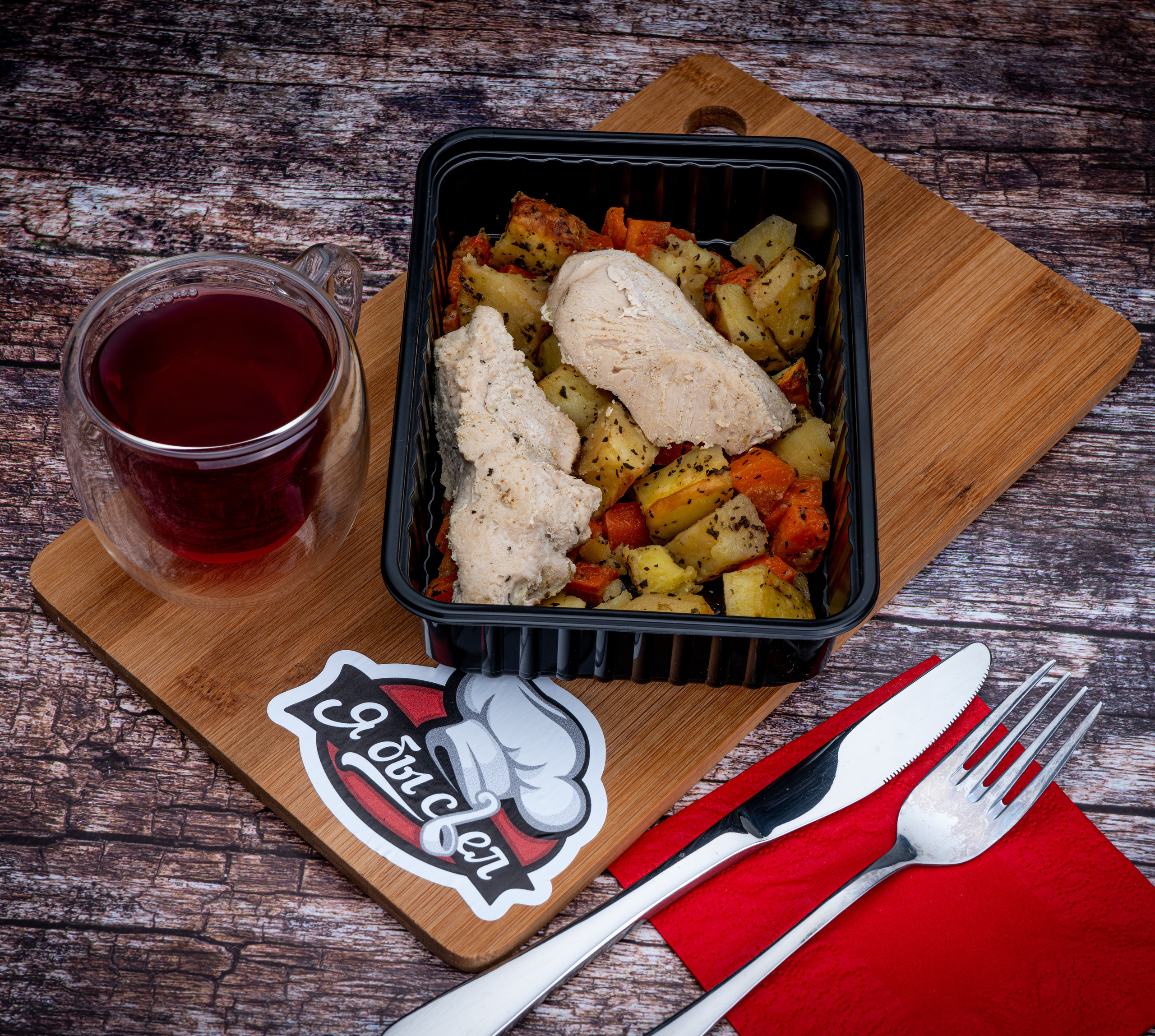 Фуд съемка. Еда в контейнерах. Еда на доставку.