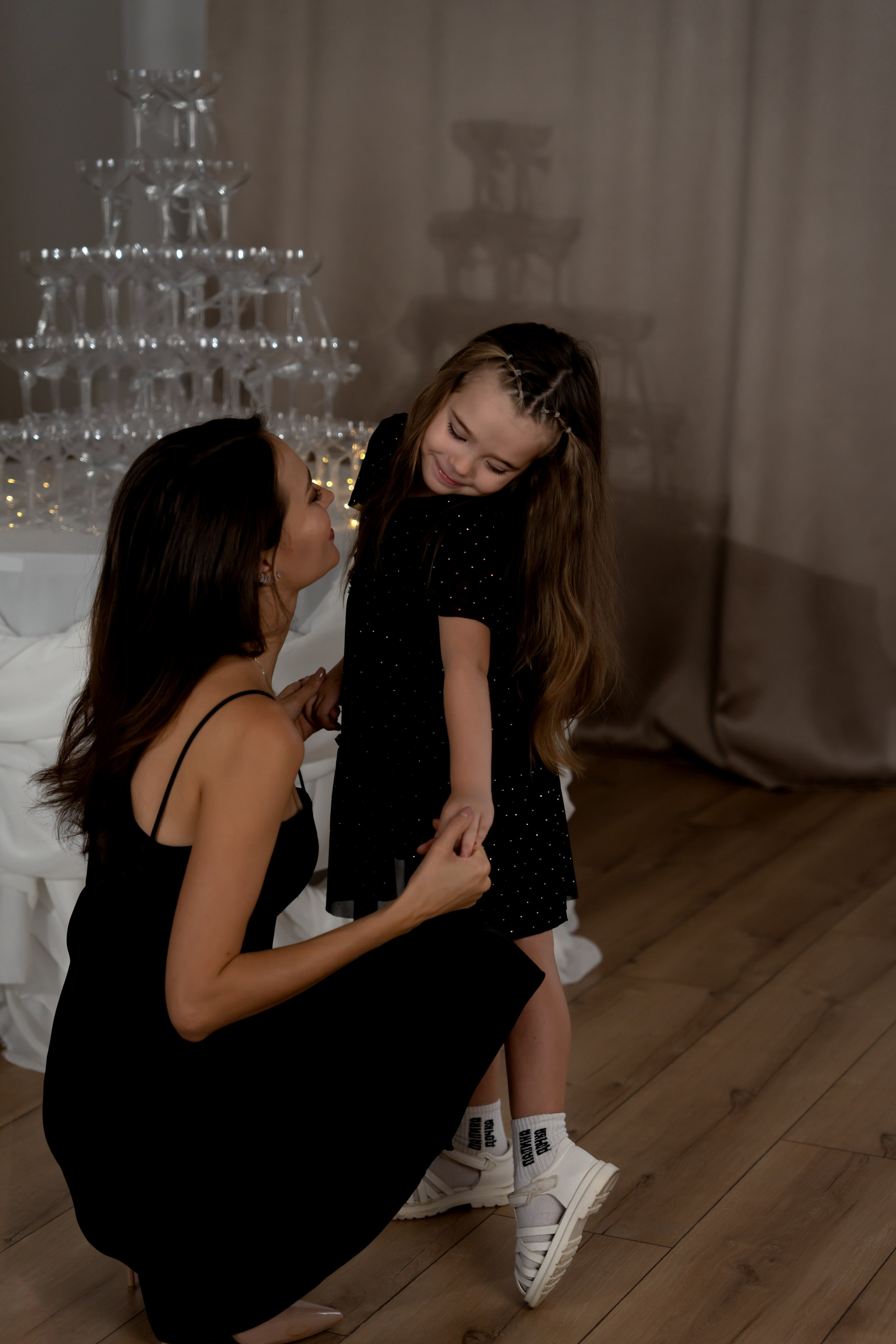 Красивая новогодняя фотосессия для Каролины и родителей. Фотограф в Красноярске. Юлия Чаушанская