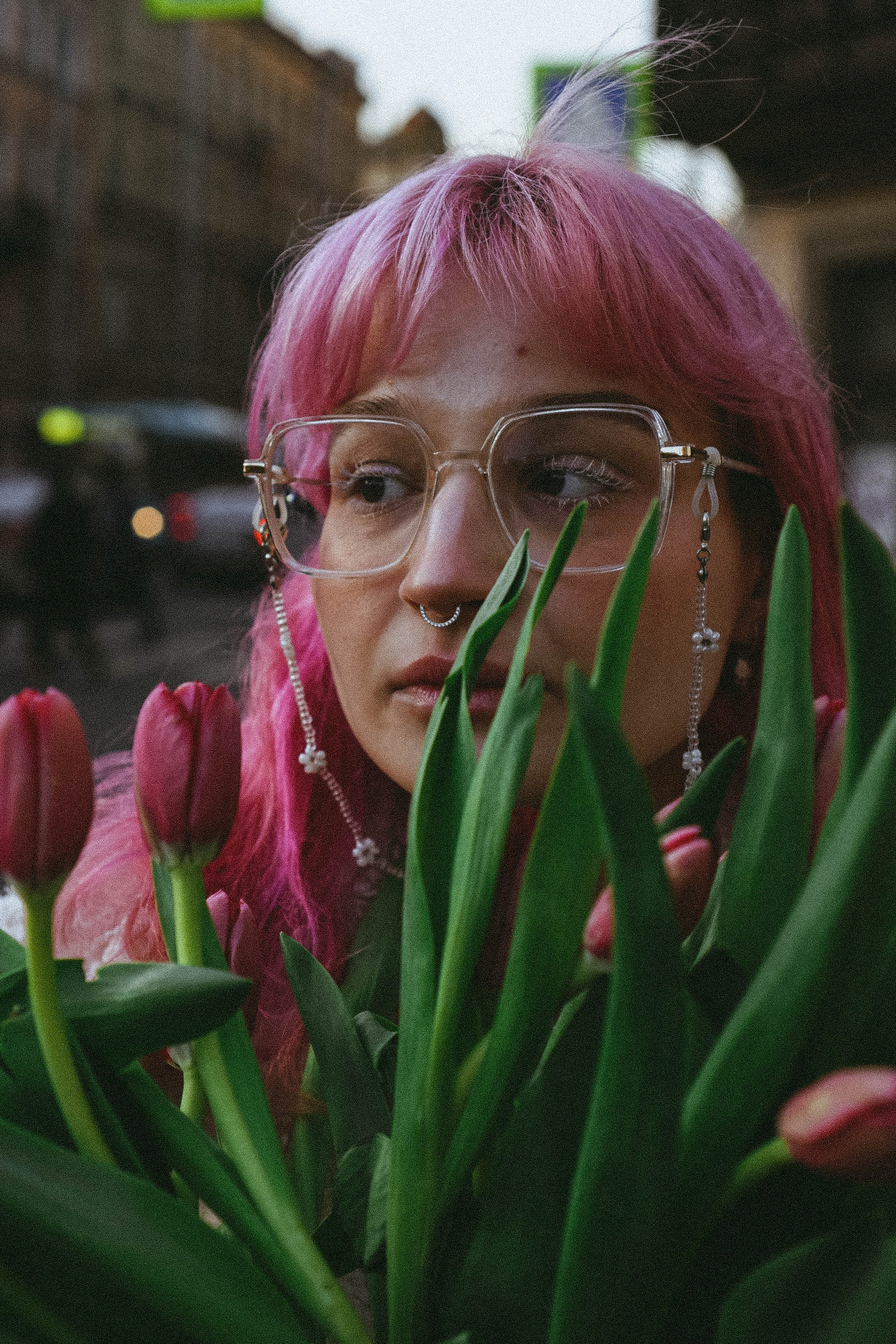 Прогулочная фотосессия с тюльпанами. Профессиональный фотограф, Санкт-Петербург — Виктория Богомолова