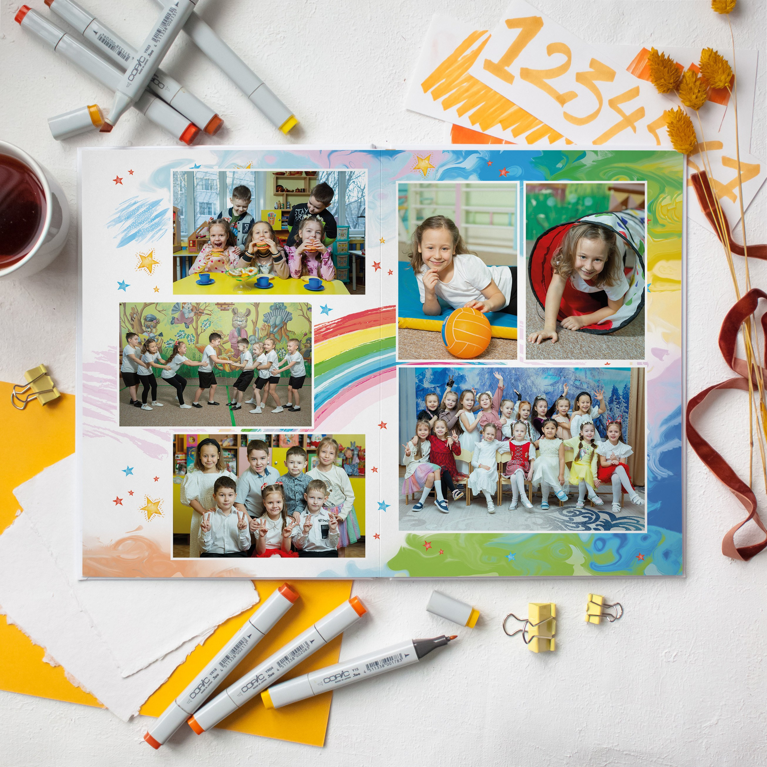 Индивидуальный 20*30 см. Выпускные альбомы в школах и детских садах