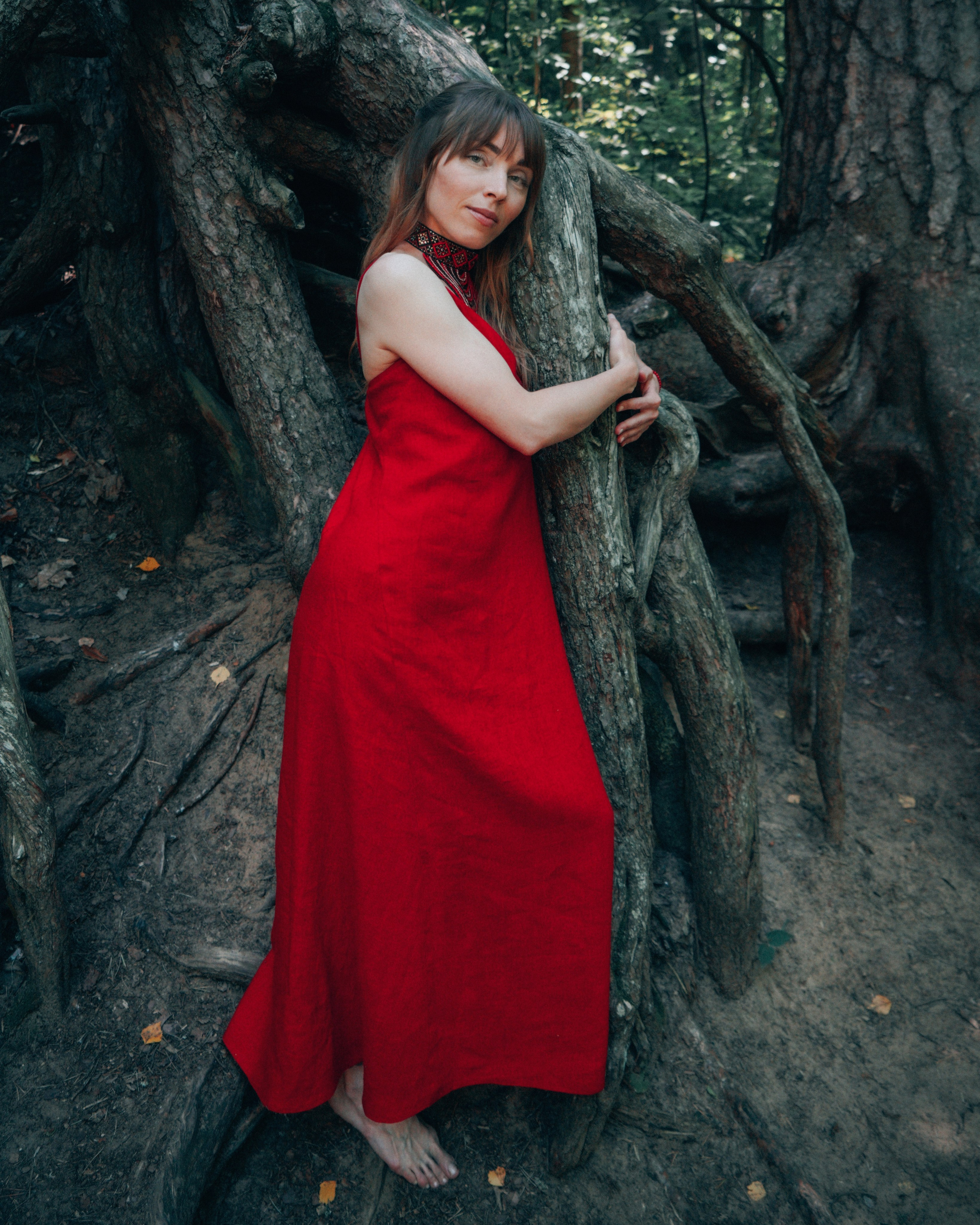 Фотосессия для Ольги и её новой коллекции платьев в Комарово. Светлана Гопанюк. Портретный фотограф. Санкт-Петербург. СПб