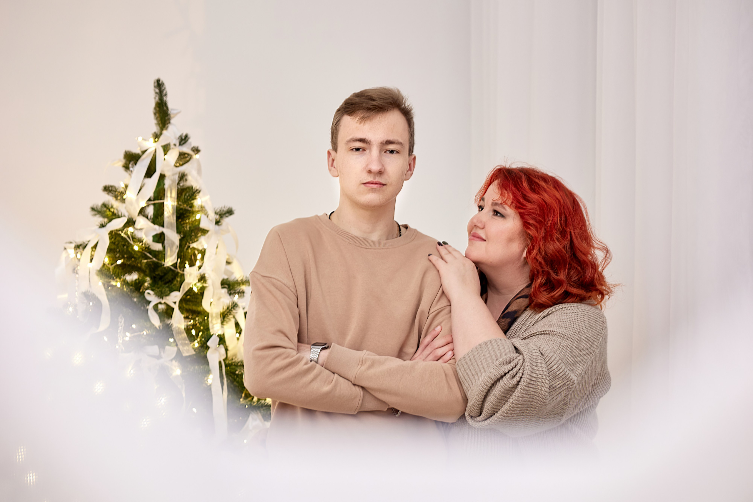 Новогодняя семейная фотосессия. Фотостудия Рассвет