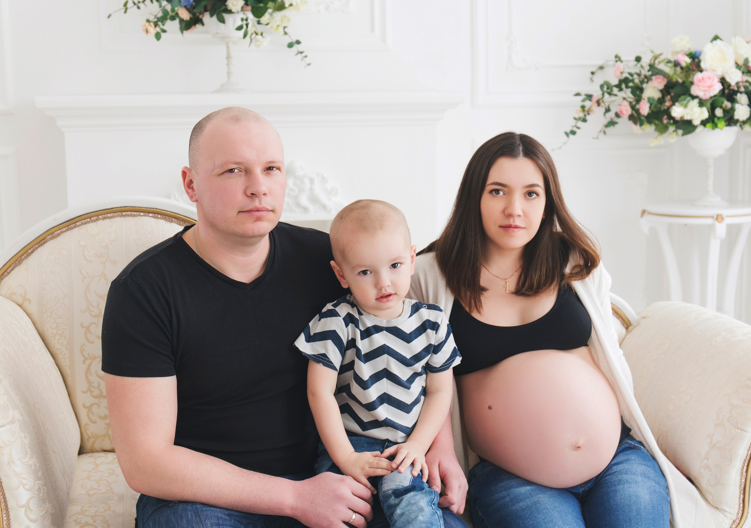 Съемка беременности в студии. Фотограф новорожденных и детский в Сергиевом Посаде Кругликова Юлия