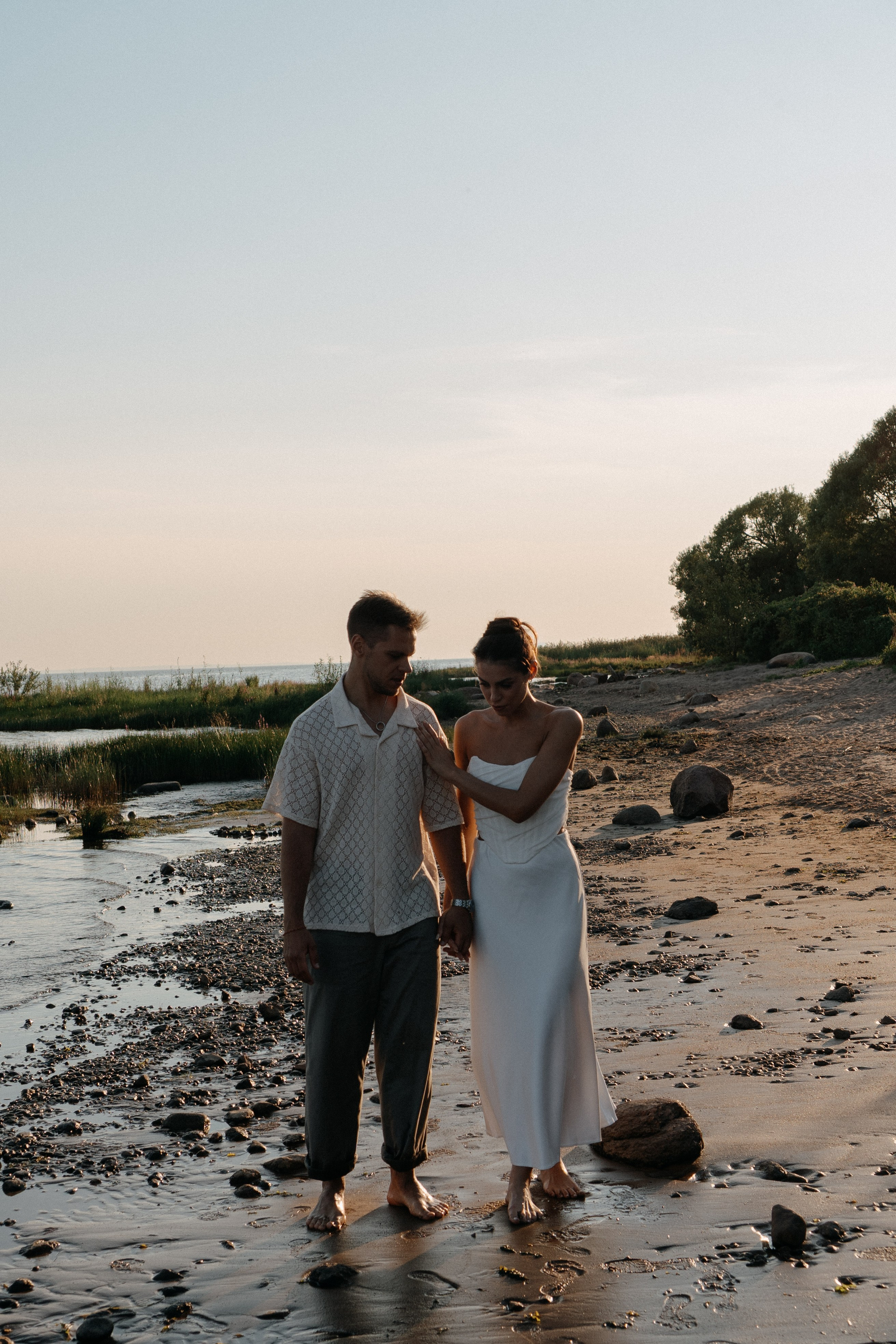 СВАДЕБНАЯ ФОТОСЕССИЯ ВЫЕЗДНОЙ ЦЕРЕМОНИИ (ФИНСКИЙ ЗАЛИВ). Профессиональный фотограф, Санкт-Петербург — Виктория Богомолова