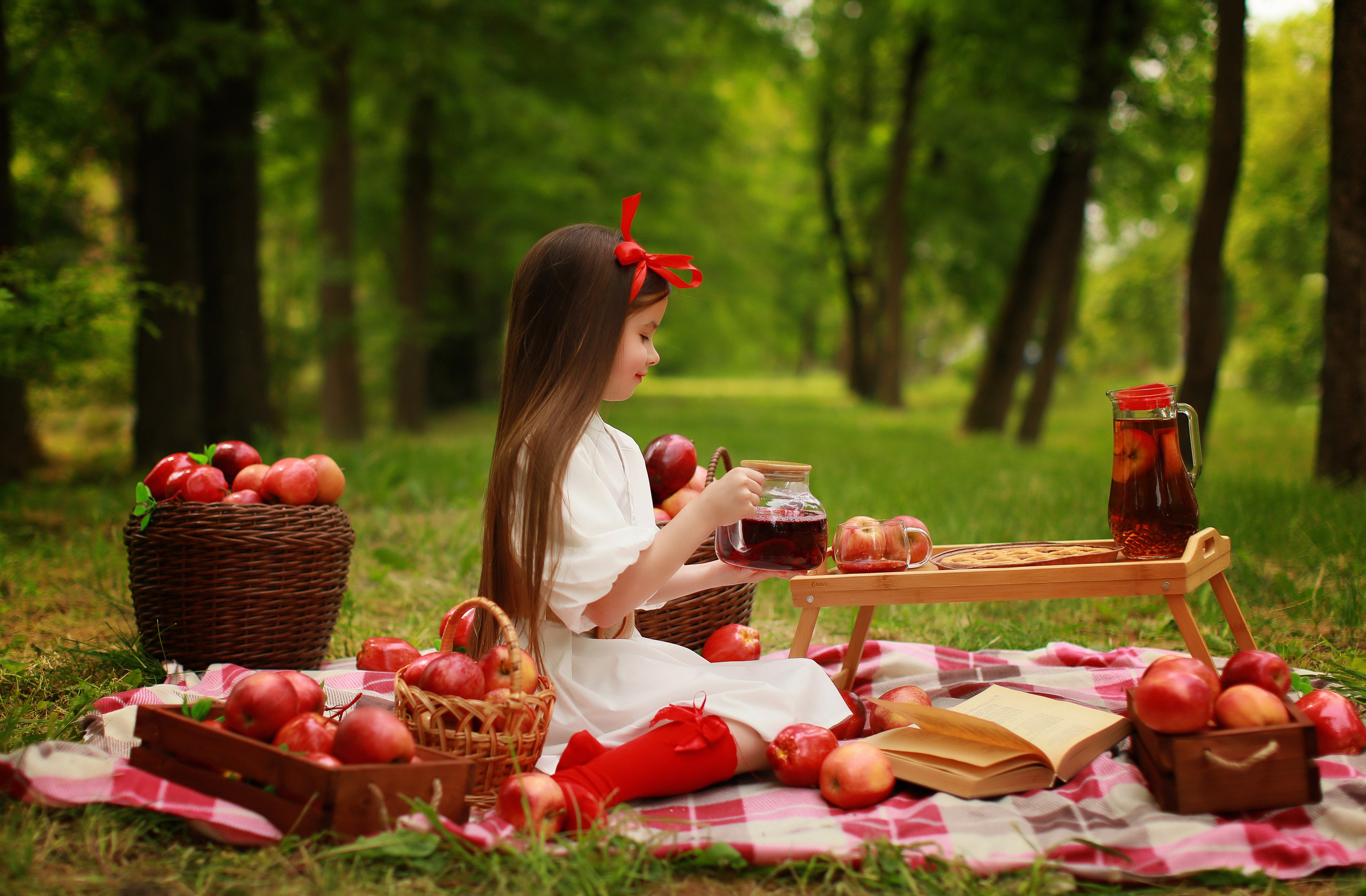 Яблочный пикник. Детский семейный фотограф Краснодар