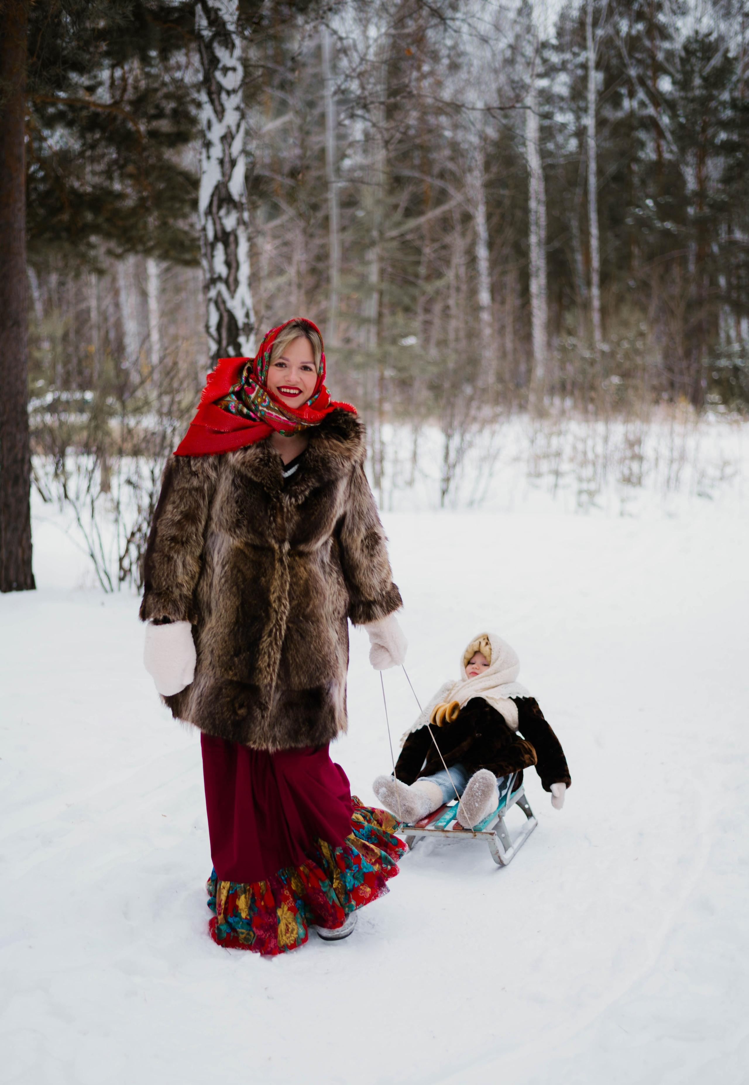 Семейная прогулочная фотосессия