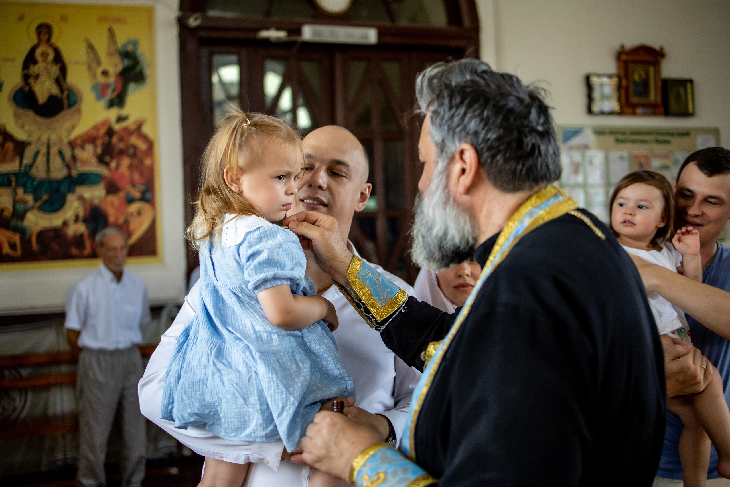 Таинство Крещения Евы, Арины и Дарьи. Фотограф Надежда Лукьянова