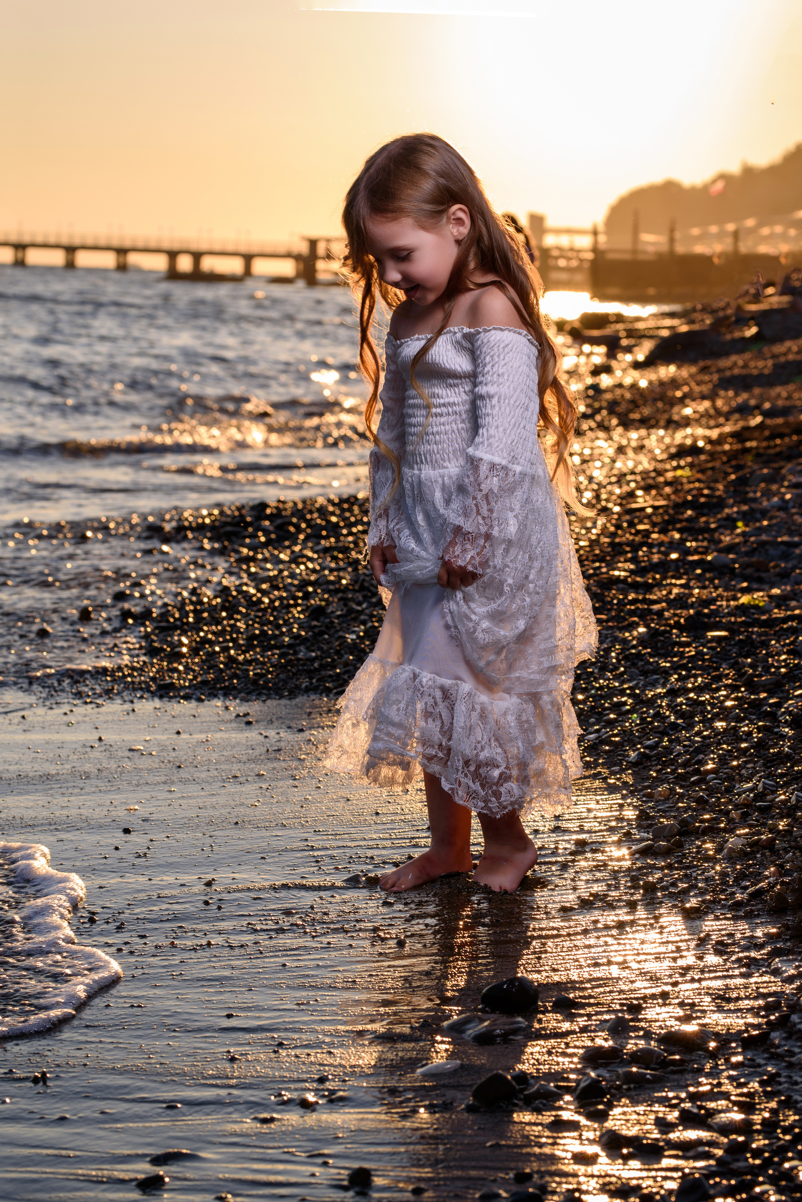 Фотосессия на закате. Детский студийный фотограф Сочи