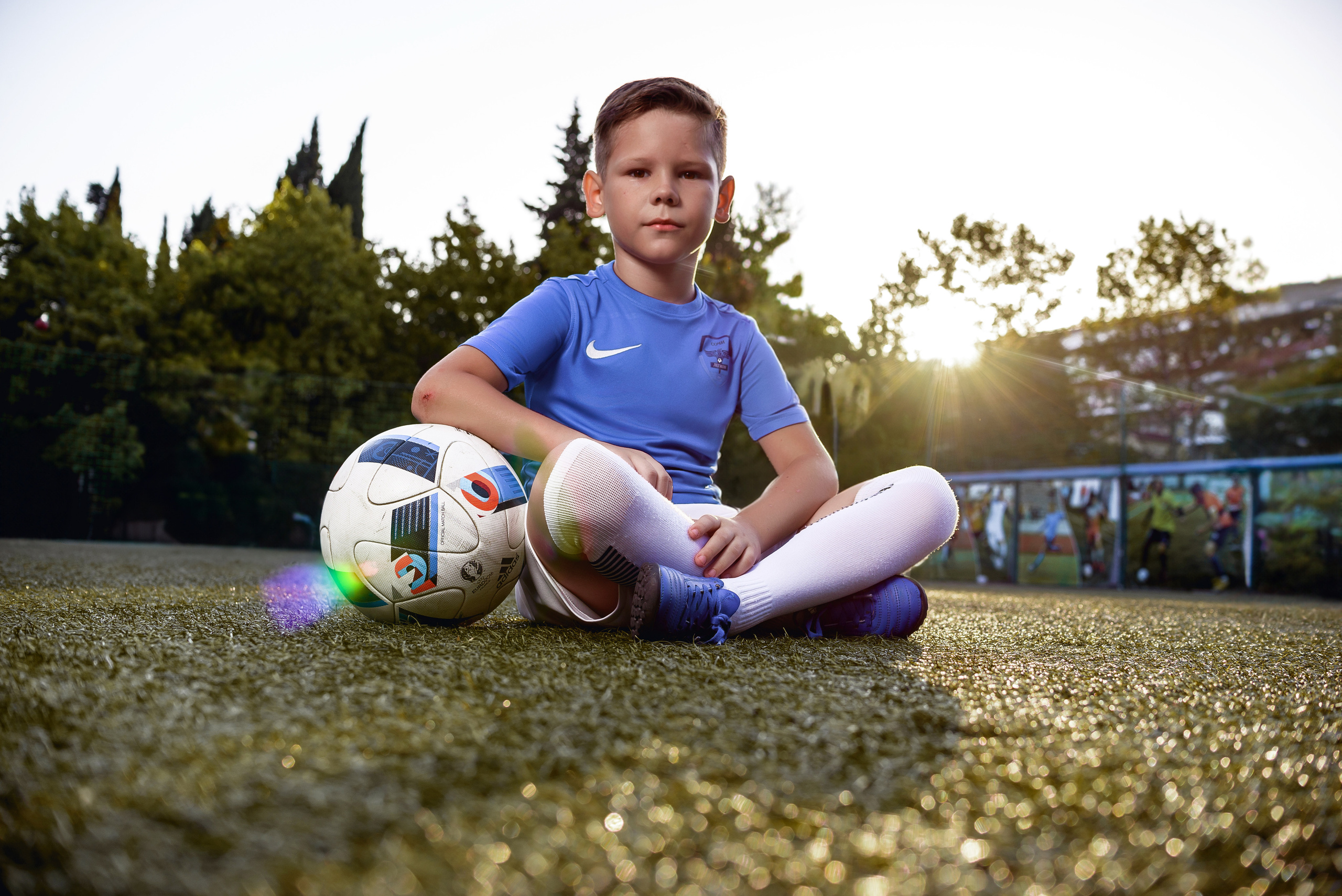 Фотосессия футболиста. Детский студийный фотограф Сочи