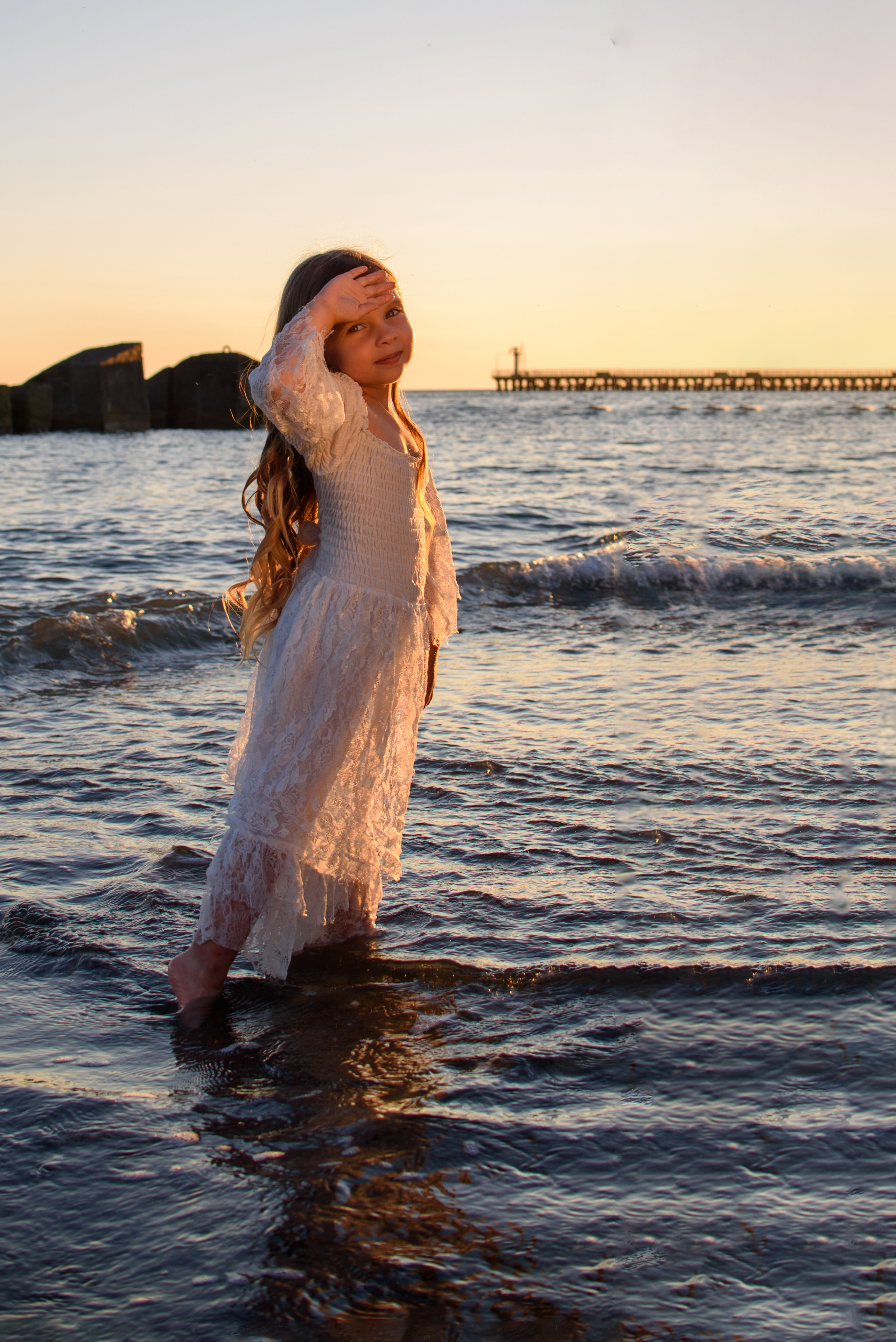 Фотосессия на закате. Детский студийный фотограф Сочи