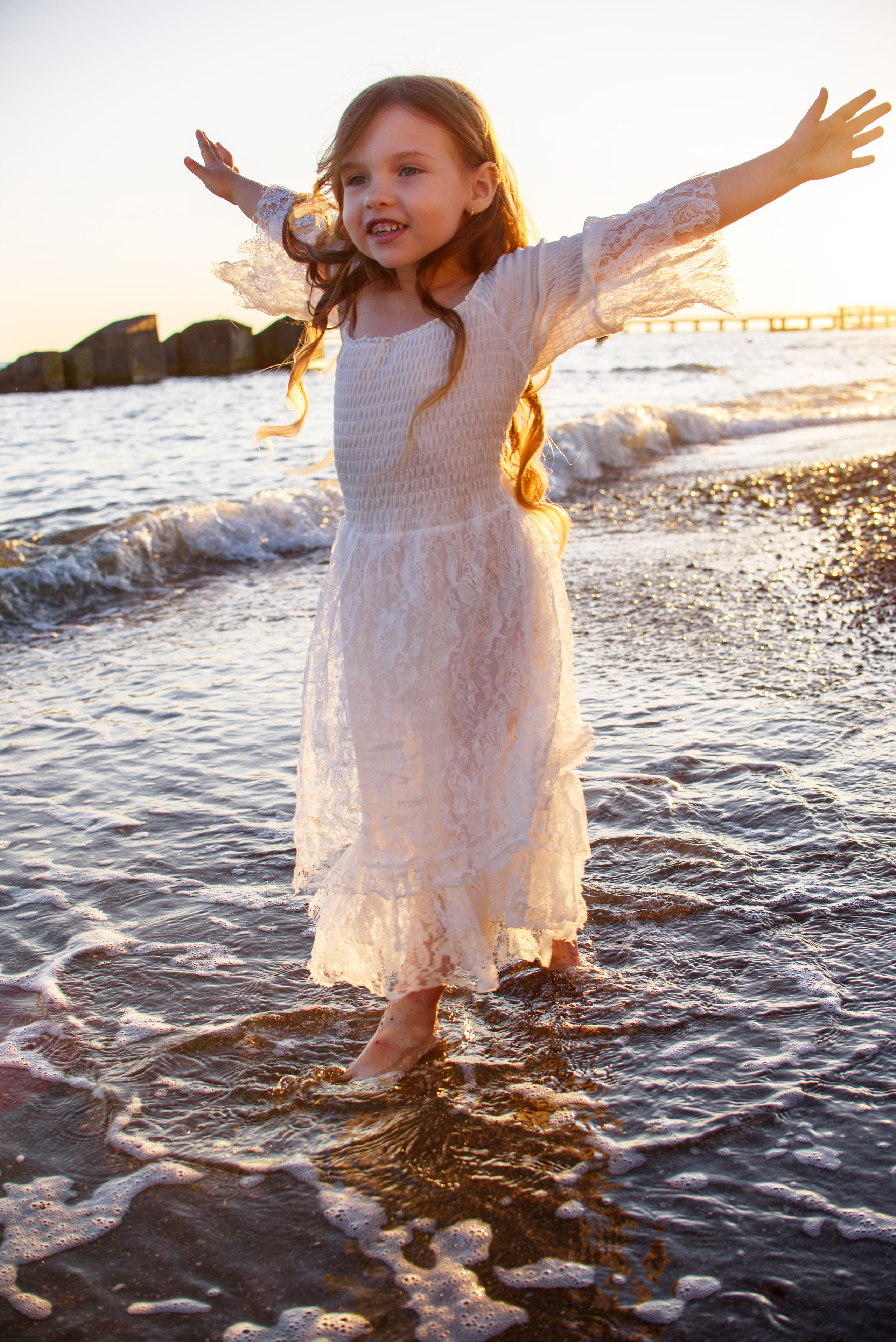 Фотосессия на закате. Детский студийный фотограф Сочи