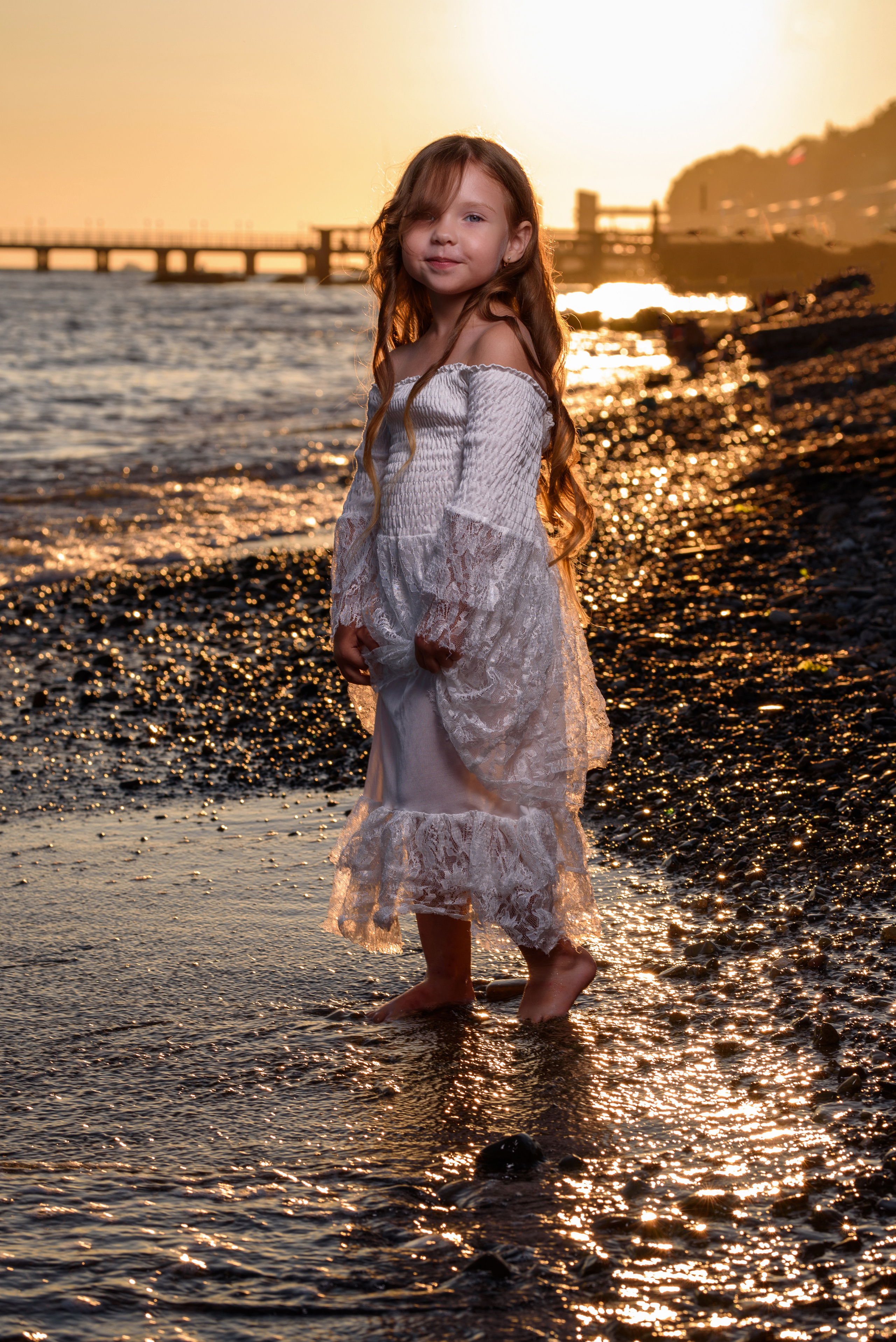 Фотосессия на закате. Детский студийный фотограф Сочи