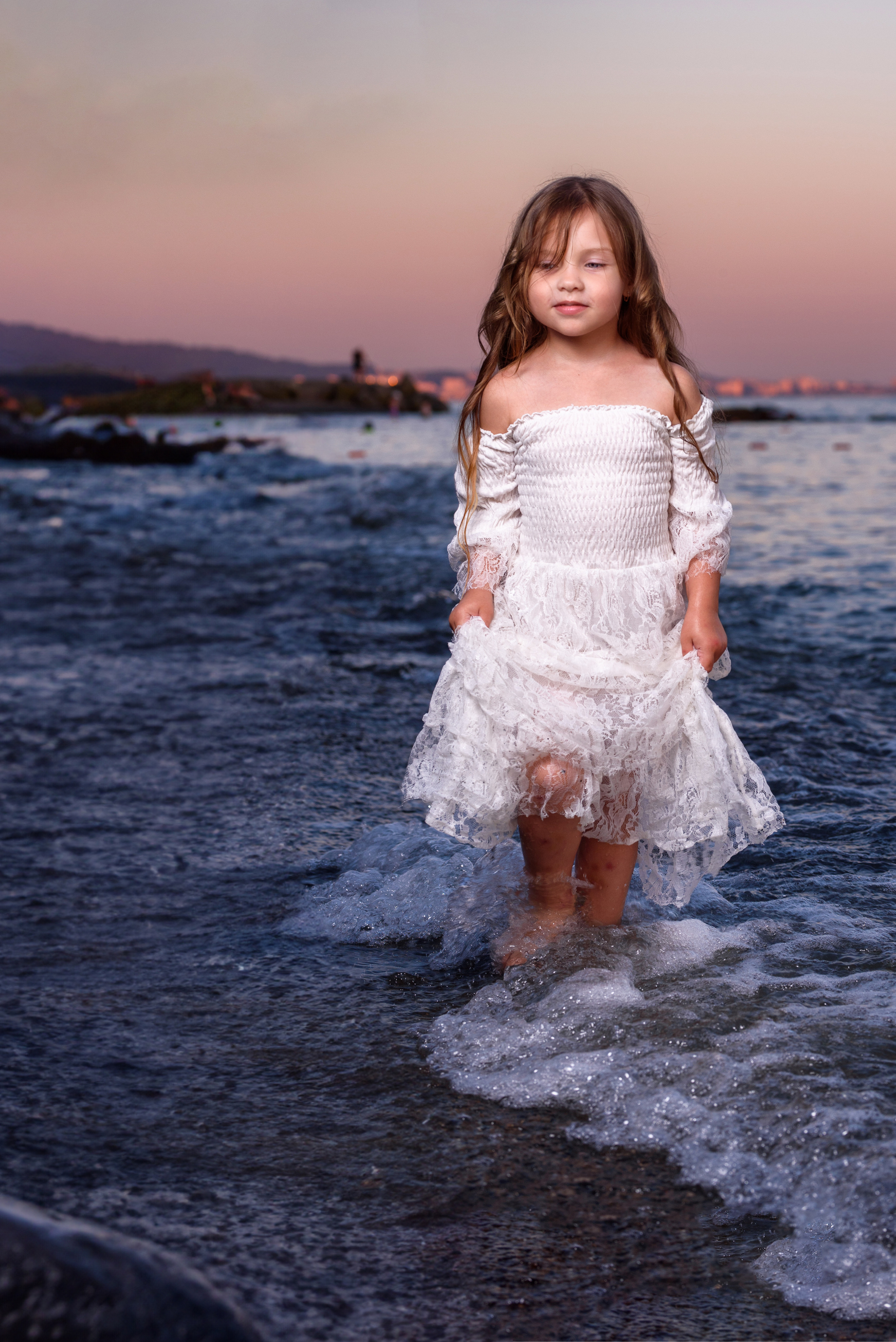 Фотосессия на закате. Детский студийный фотограф Сочи