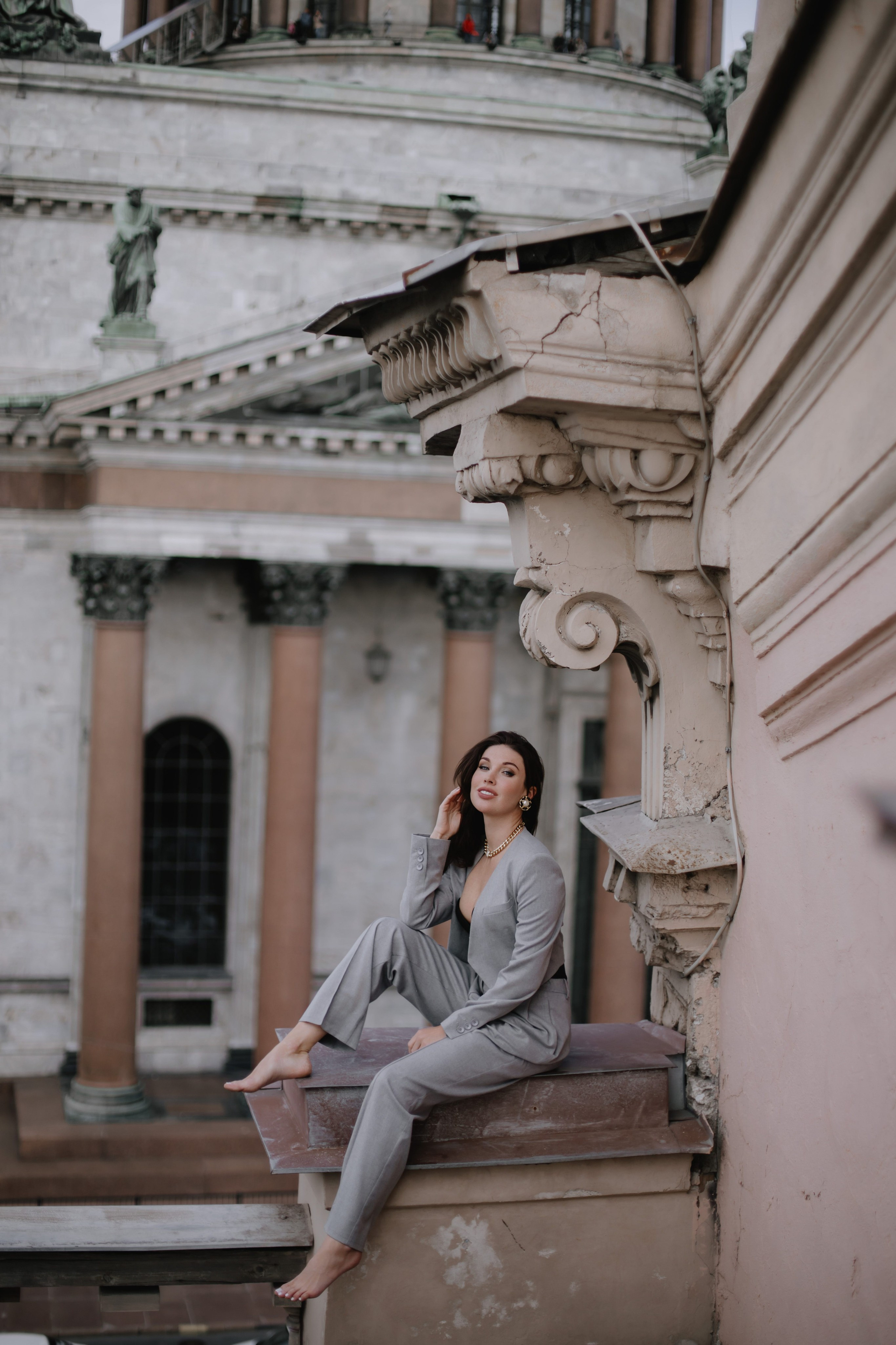 Вероника (съемка на крыше). Фотограф в Москве и Санкт-Петербурге Дарина