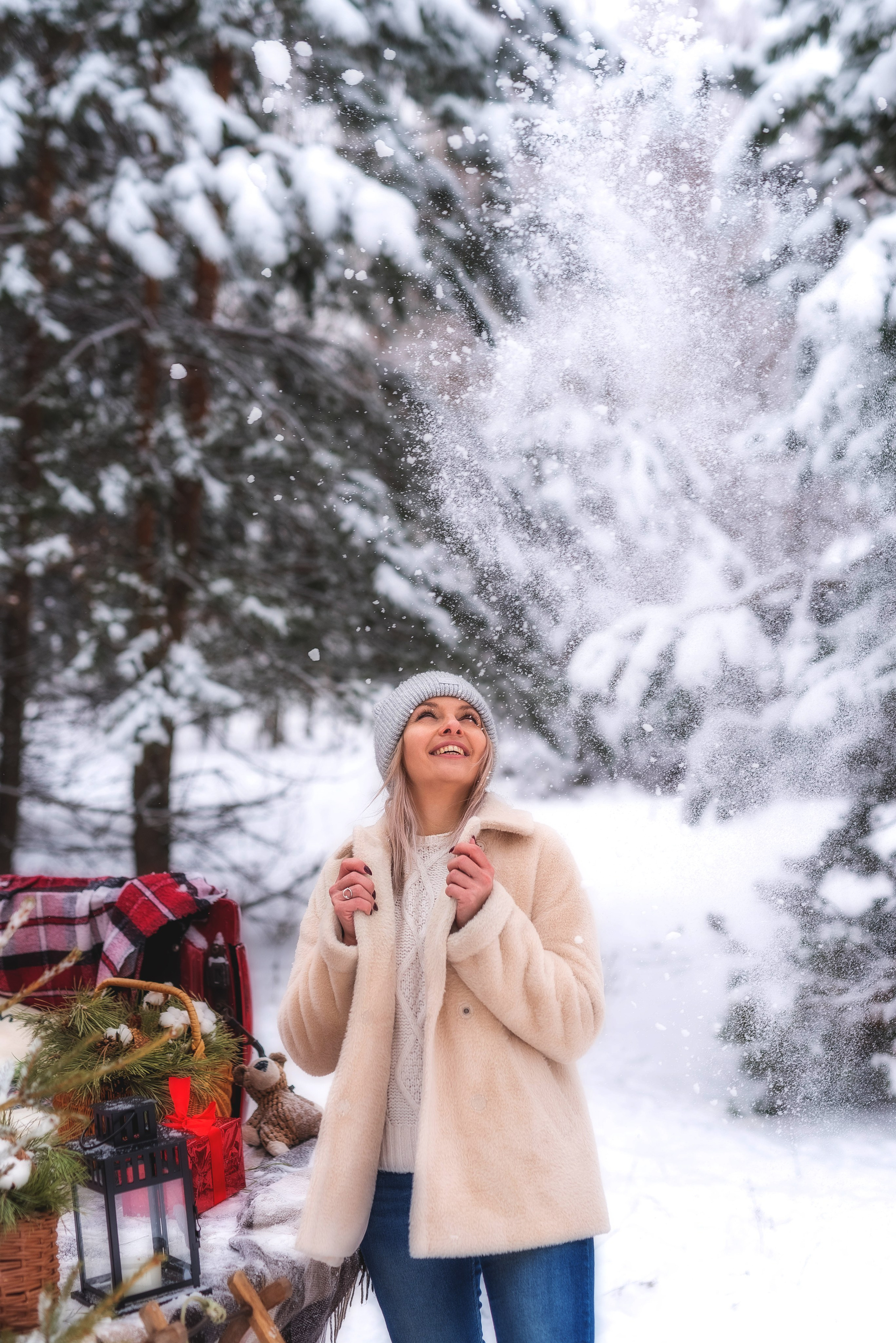 Фотосессия с зимним пикапом. Семейный, детский фотограф в Воронеже Анна Никитина