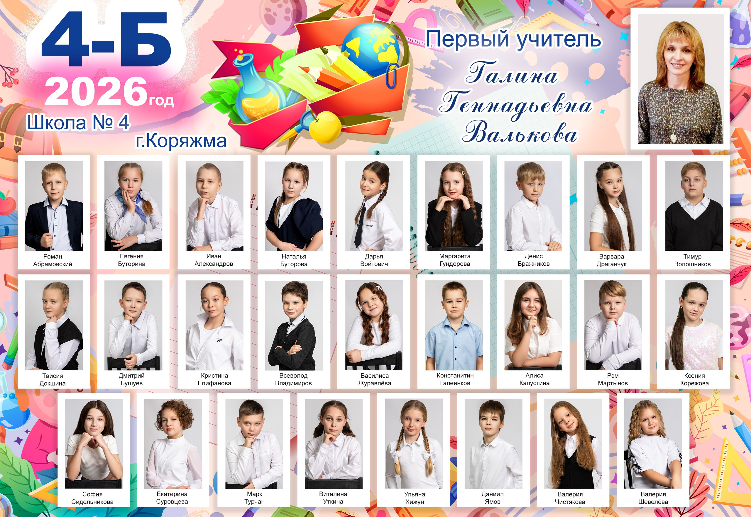 Младшие 1-4 классы. Выпускные альбомы Коряжма