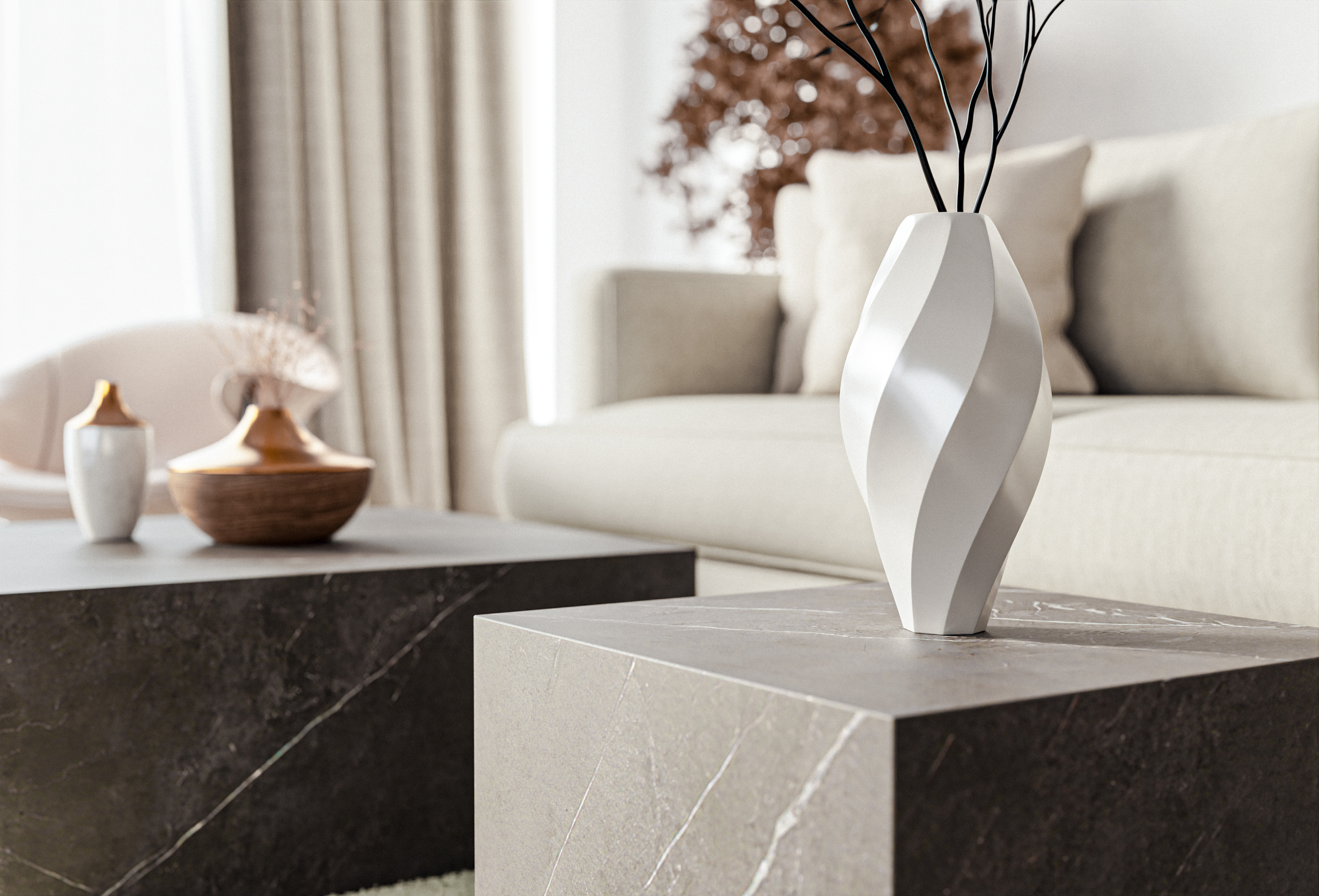 Viz.Diz/03 mono — 25 м². Студия дизайна интерьера — ODS.studio