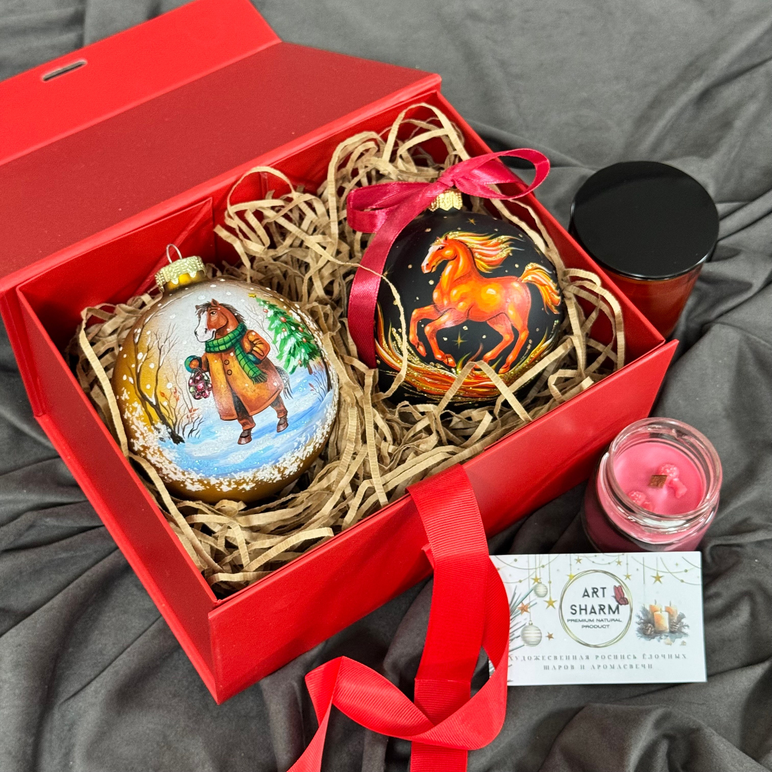 Аромасвечи и наборы. Художественная ручная роспись елочных шаров, корпоративные подарки и восковые аромасвечи