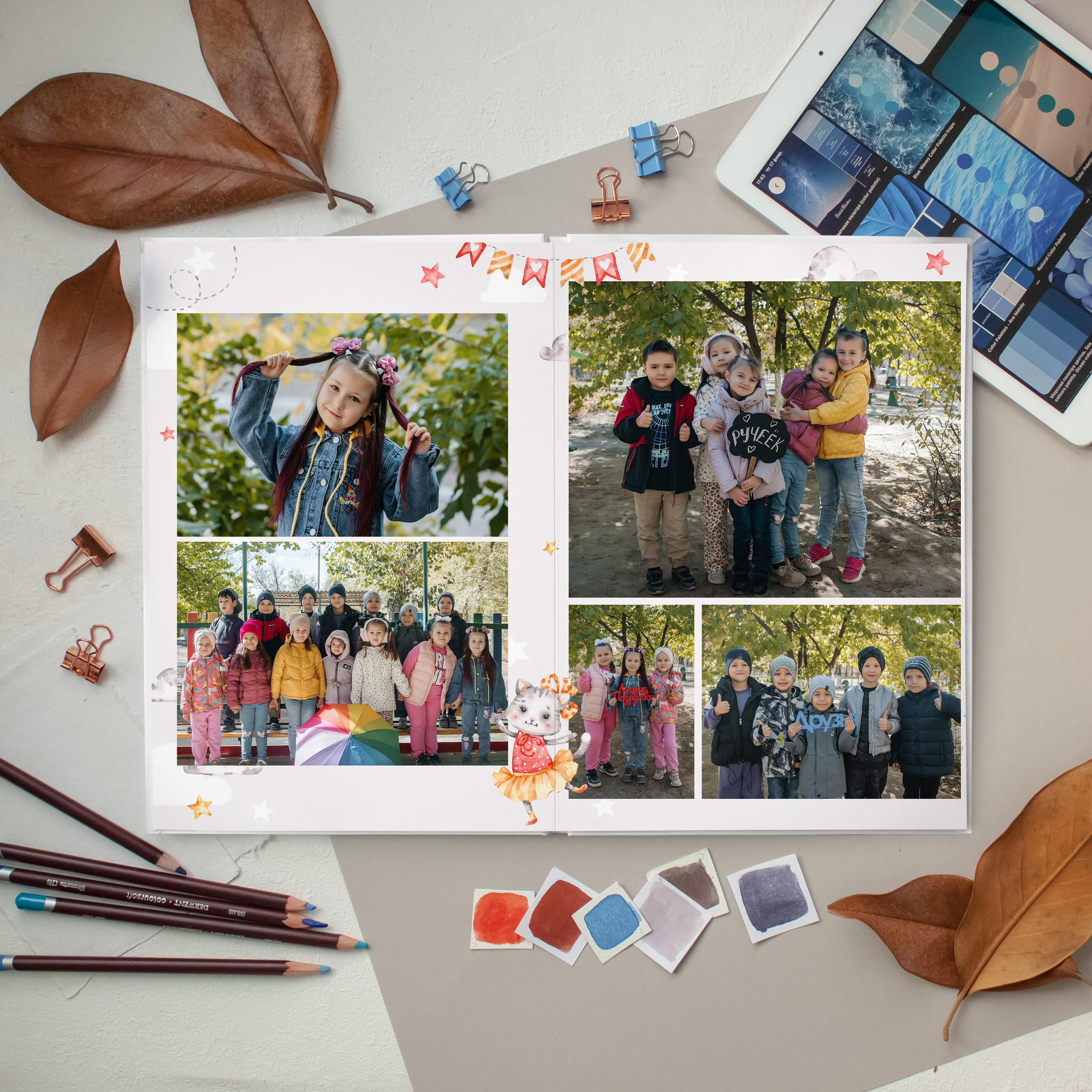 Малыши девочки. Дизайнер fotokniga_ast