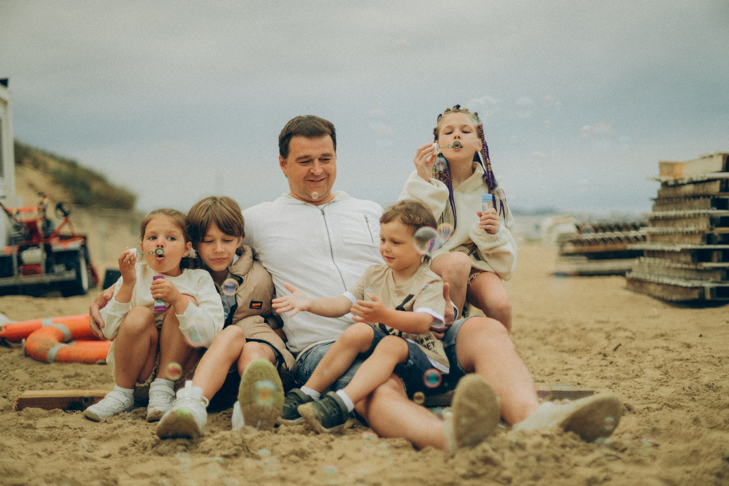 Ольга, Эдуард, Андрей, Настя, Даша, Кирилл и Ксюша. Семейный фотограф Анапа