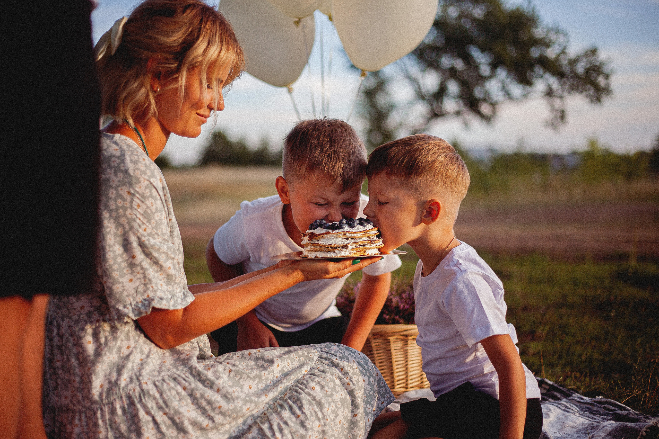 Семья Силяковых на природе, ДР мальчишек. Главная