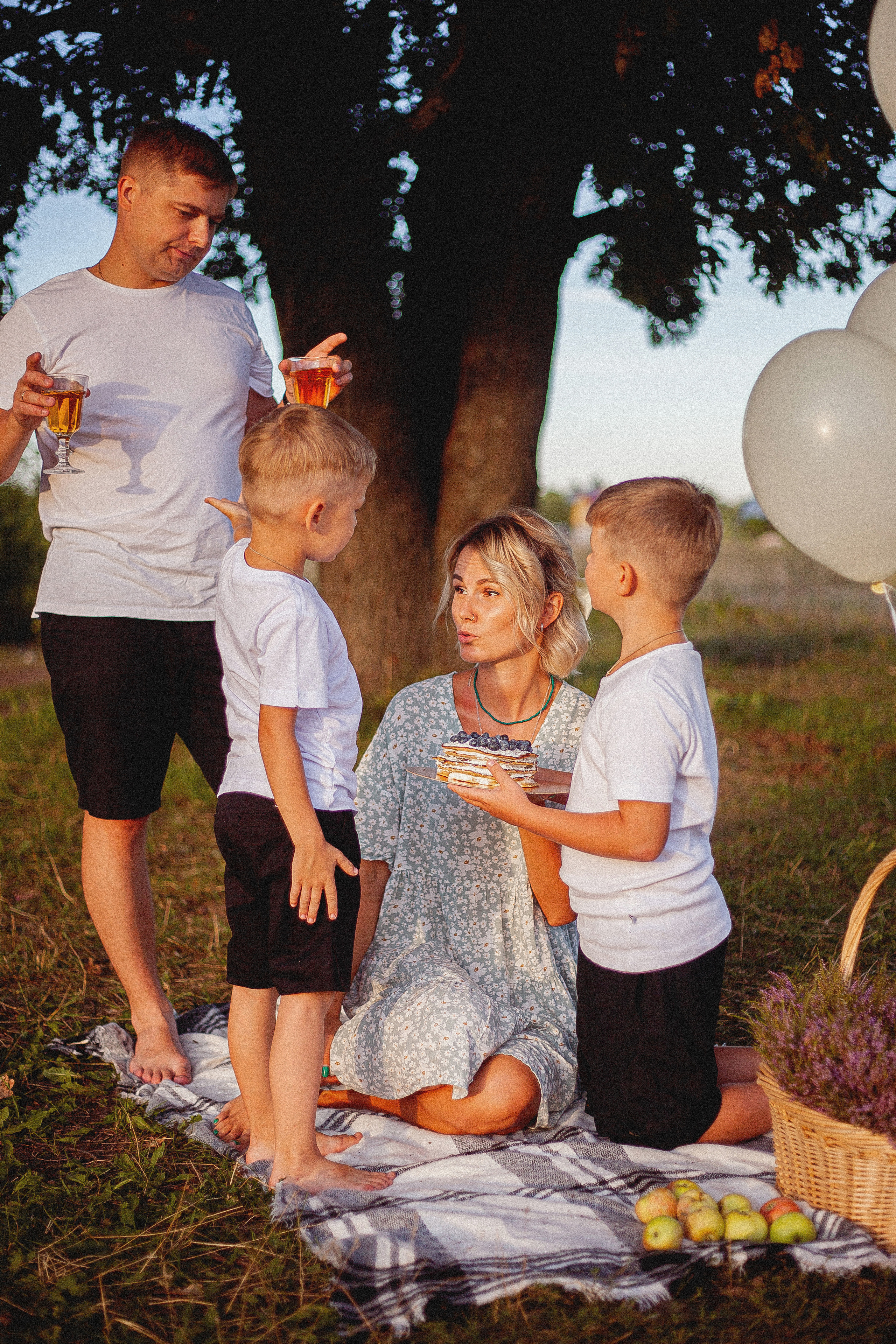 Семья Силяковых на природе, ДР мальчишек. Главная