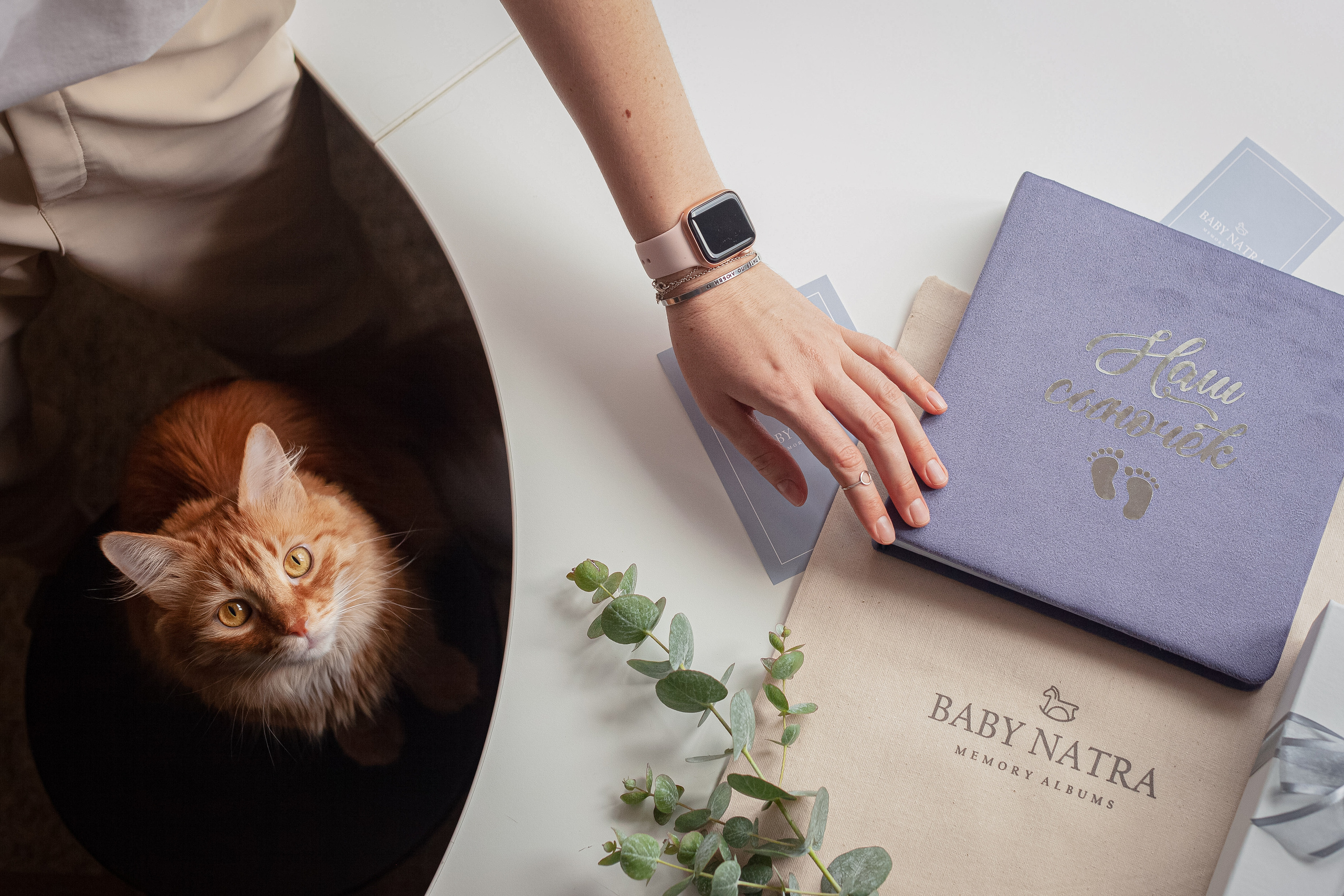 Съемка для бренда фотоальбомов BABY NATRA. Главная