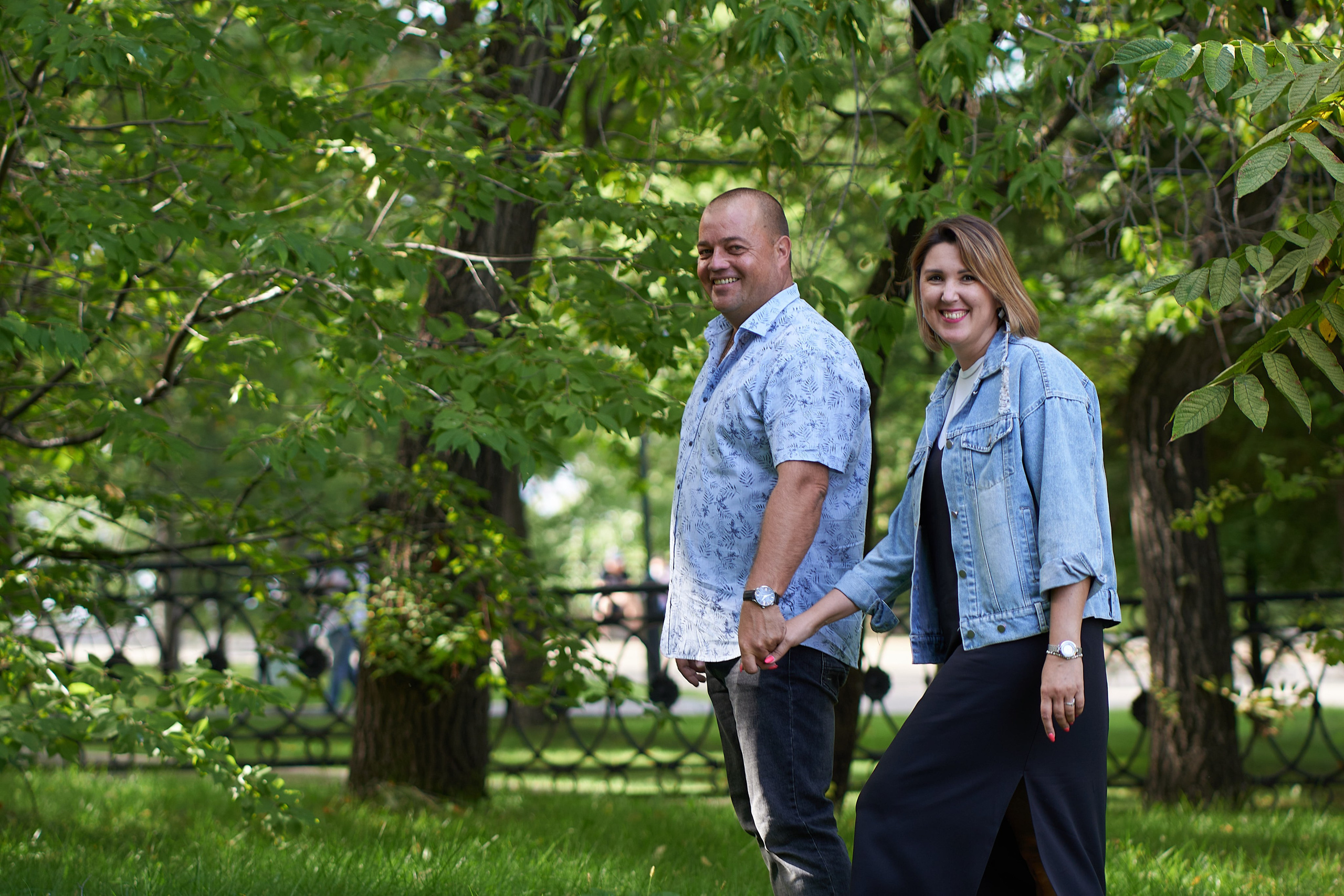 Прогулка с семьёй. Анна Катасонова