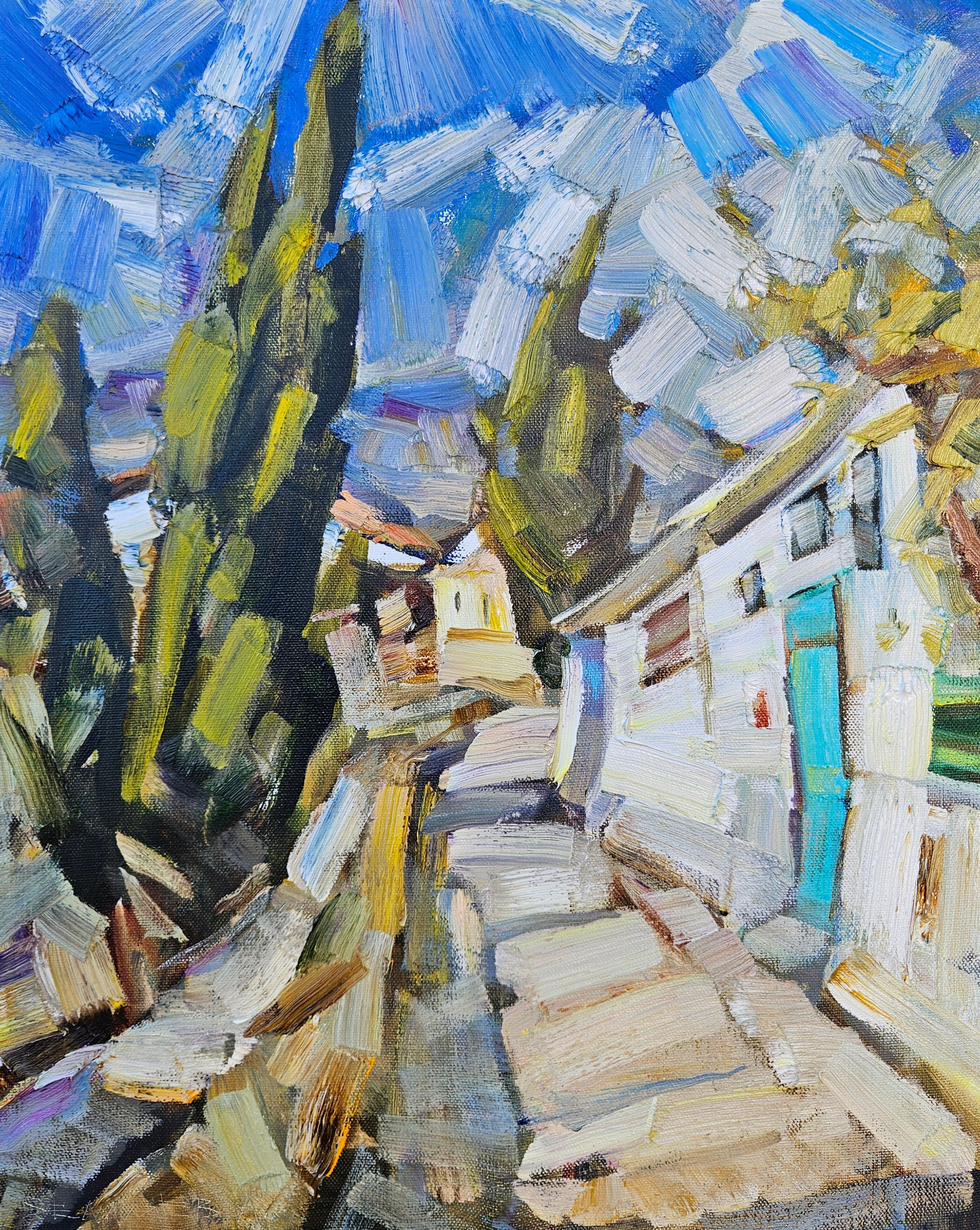 "Улочка в Гурзуфе". 2025. Холст, масло. 50х40. Цена: 15000₽