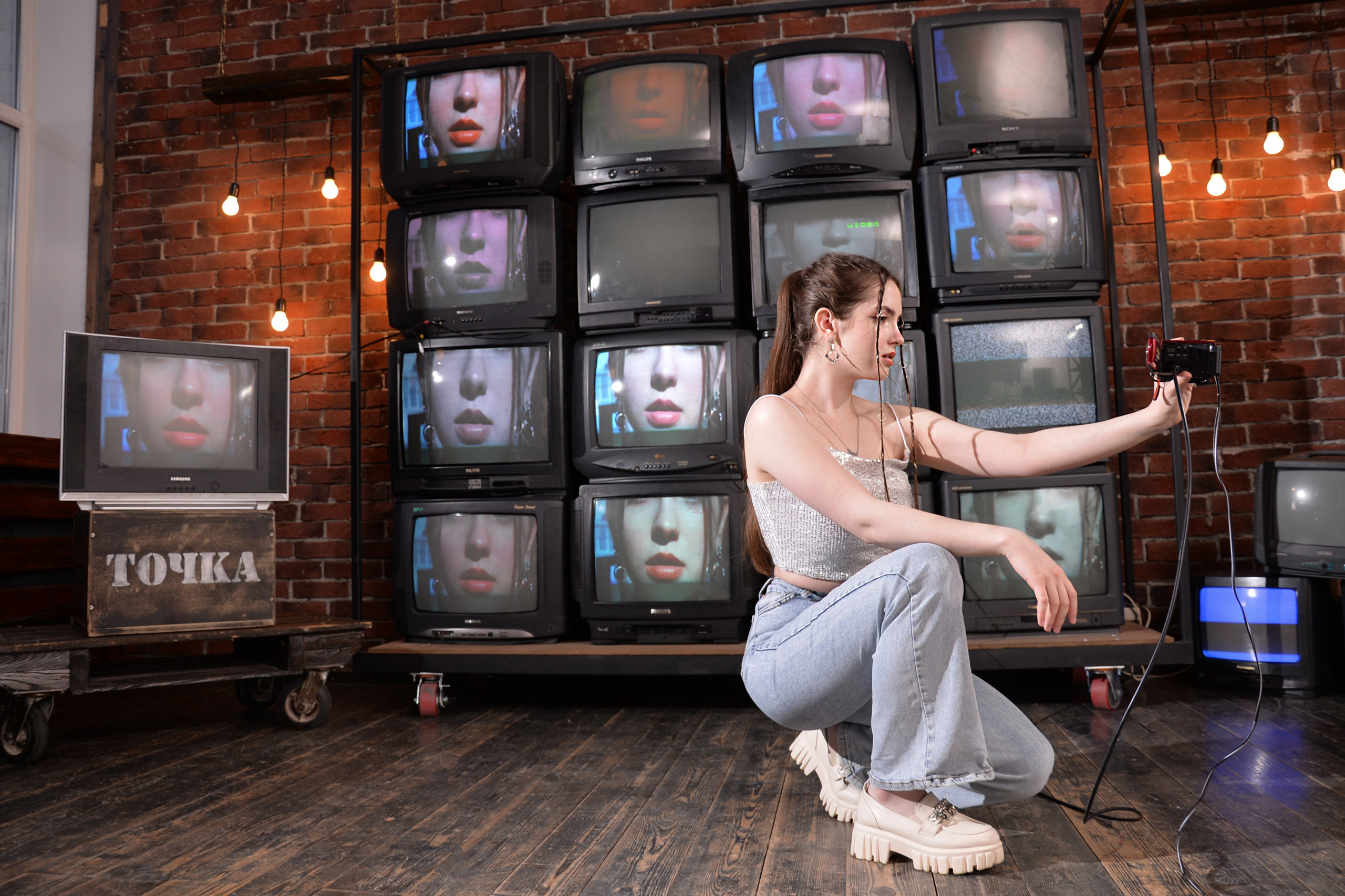 Вика, локация с телеками. Семейный и свадебный фотограф Галина Абакумова, фотосессии в Белгороде