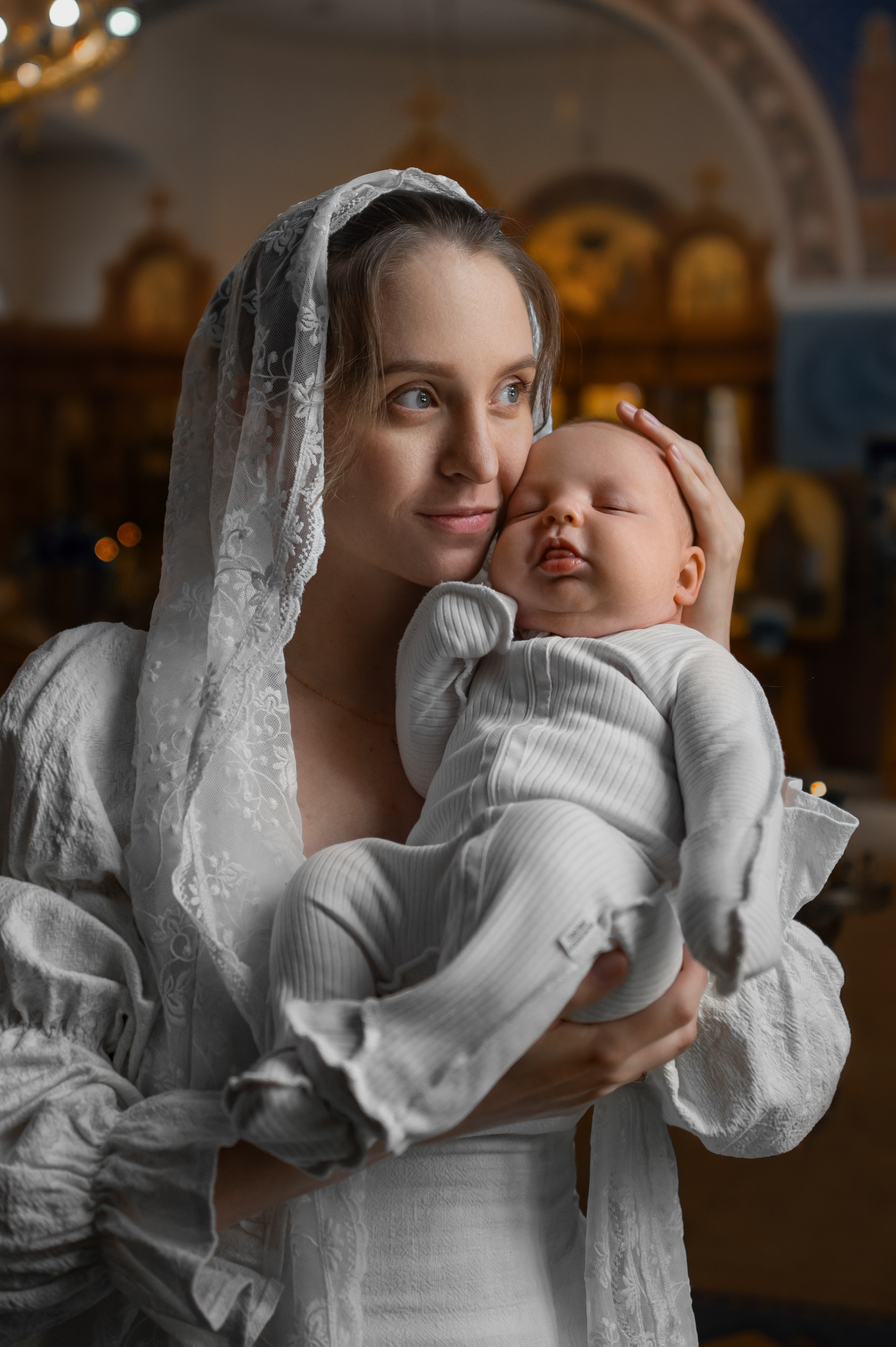 Крещение в храме Сергия Радонежского в Царском селе. Фотограф на крещение и венчание, семейный фотограф в Санкт-Петербурге