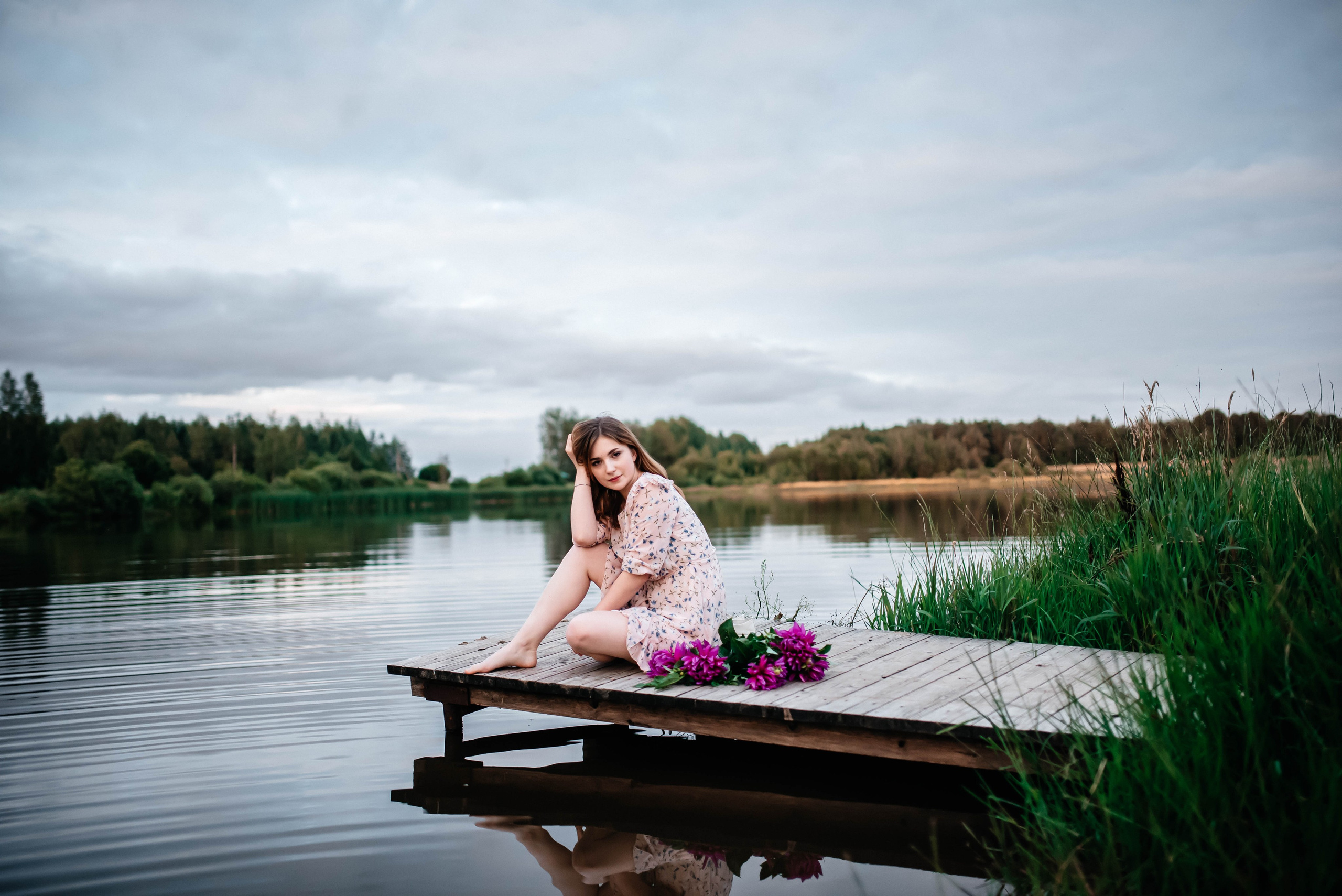 Маша, лето, закат. Главная