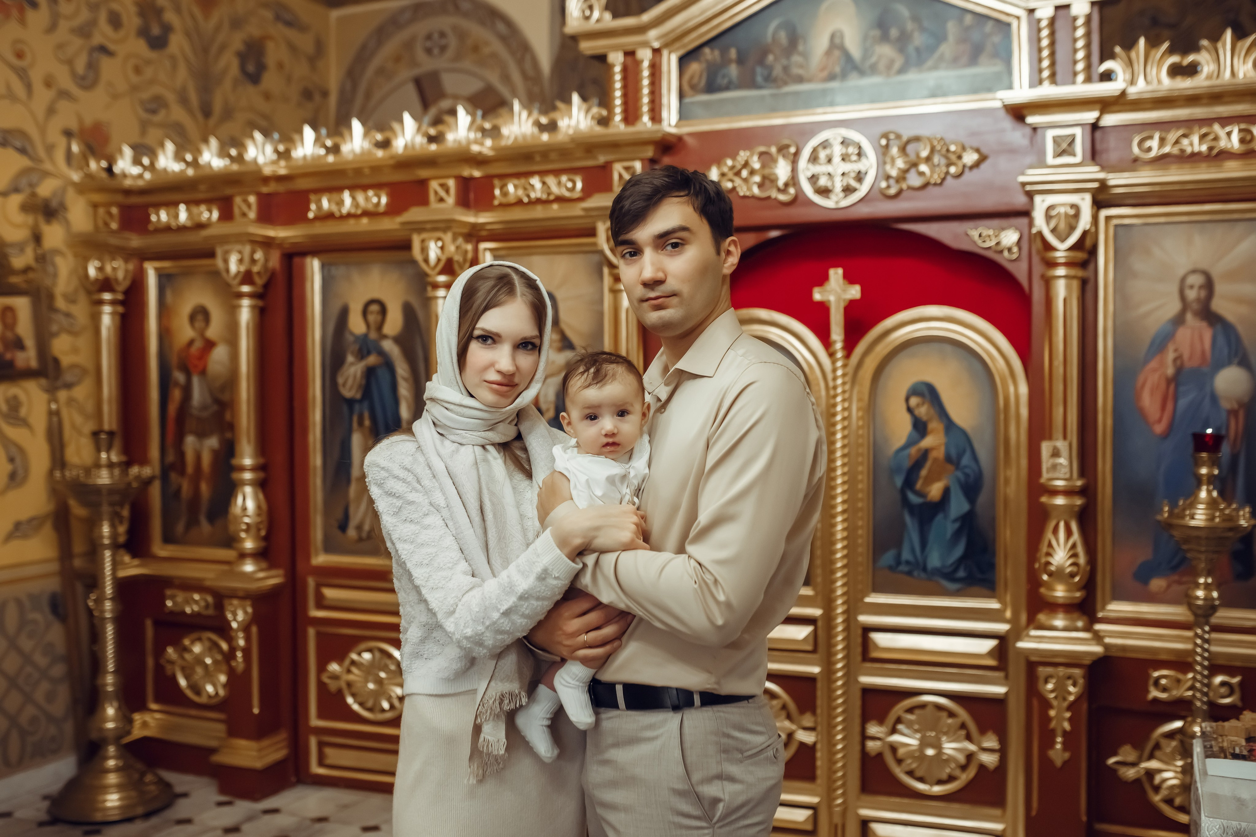 Крещение Василисы. Фотограф на Крещение, семейный фотограф в Москве