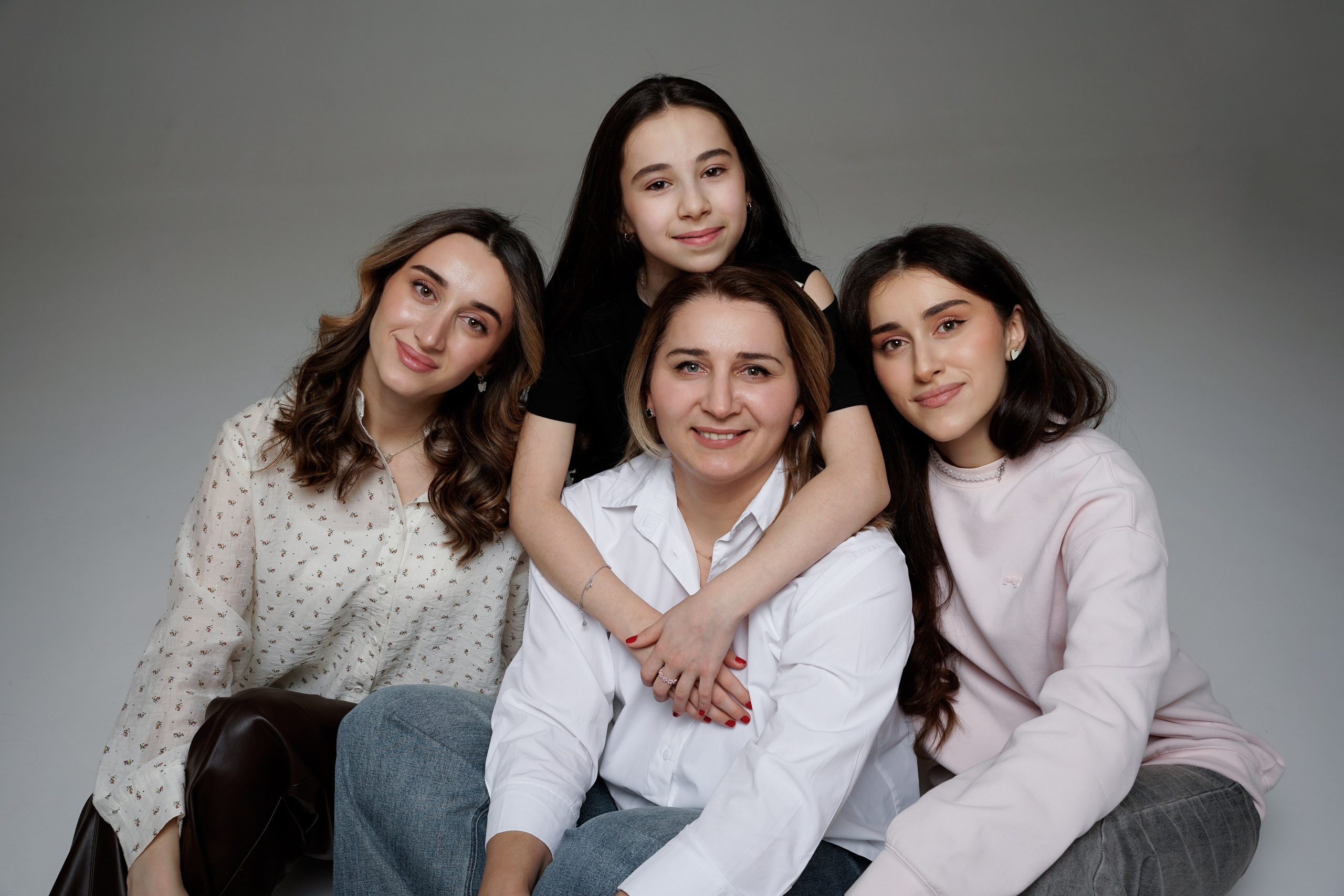 Семейная съемка с дочерьми